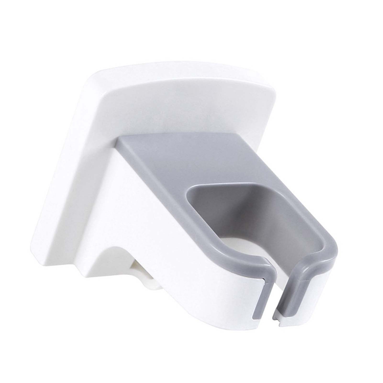 Wall Mounted Hair Dryer Holder Punch Free Self Adhesive Blow Dryer Holder for Bathroom Washroom White - Image 4