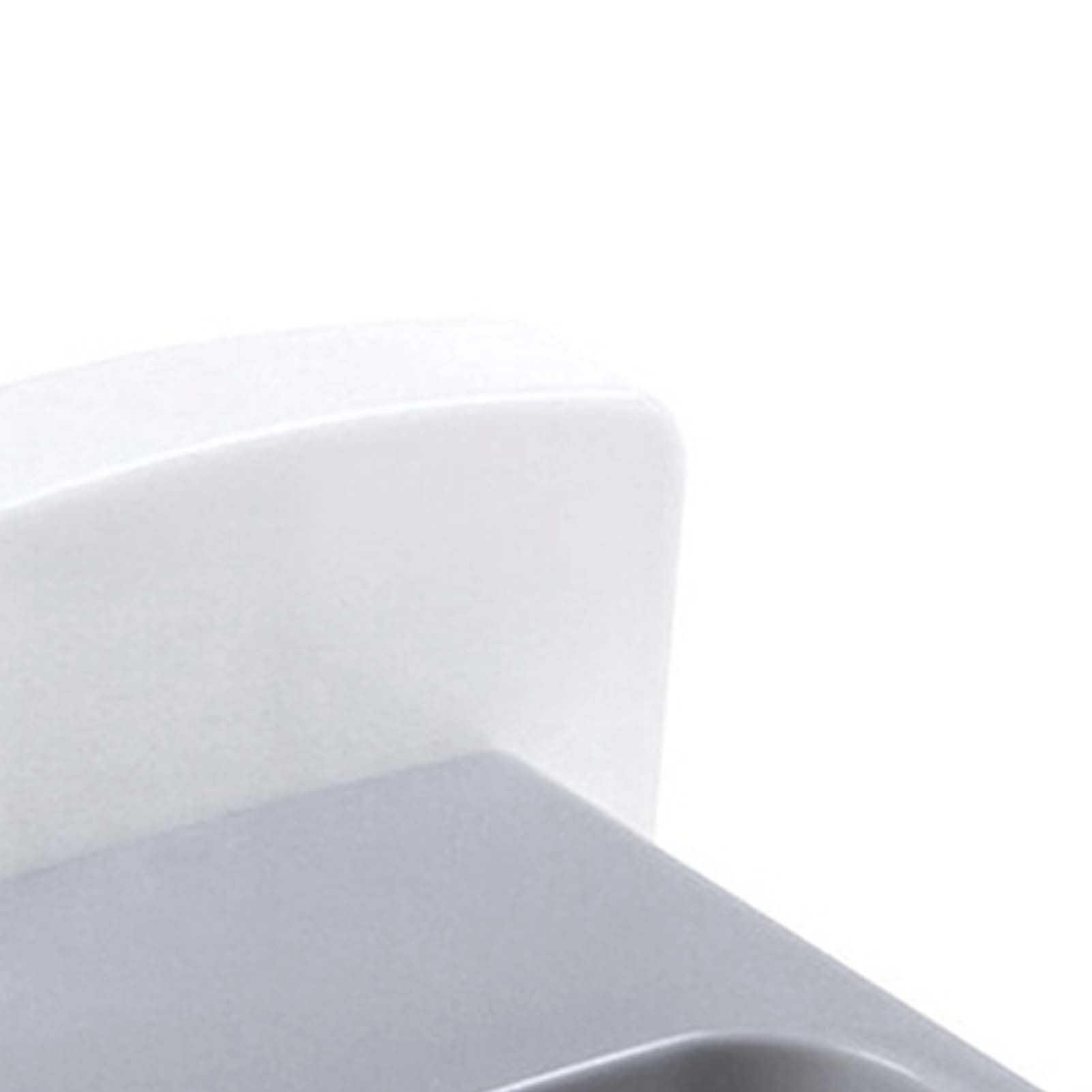 Wall Mounted Hair Dryer Holder Punch Free Self Adhesive Blow Dryer Holder for Bathroom Washroom White - Image 7