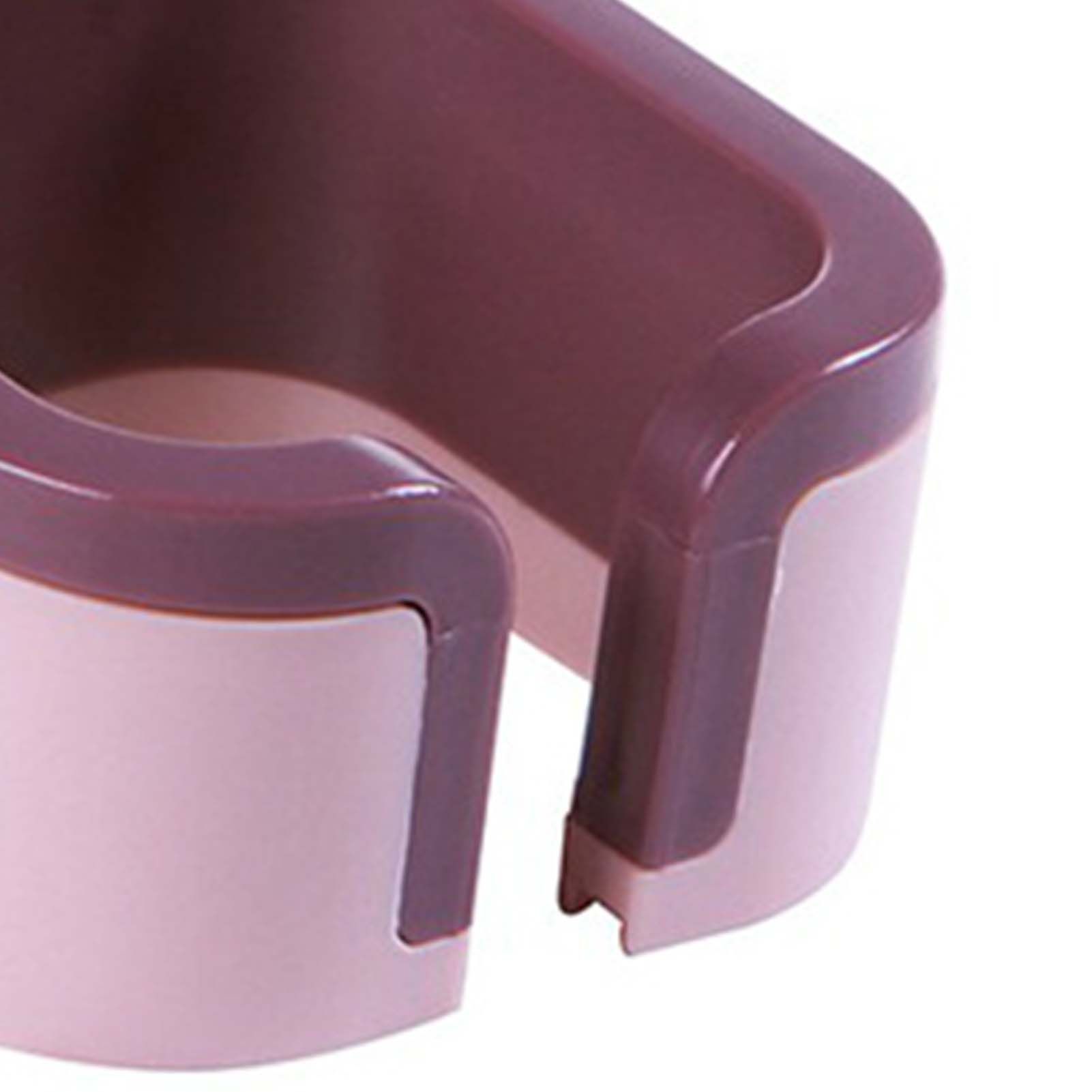 Wall Mounted Hair Dryer Holder Punch Free Self Adhesive Blow Dryer Holder for Bathroom Washroom Pink - Image 7