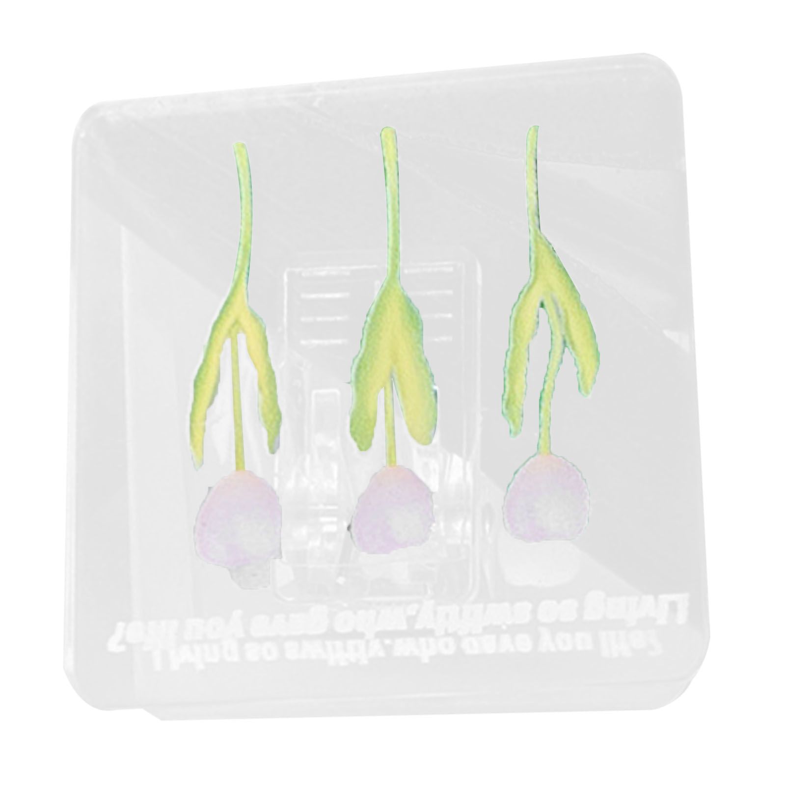 Double Sided Photo Clip Acrylic Tulip Pattern Multifunctional Transparent Paper Clamp for Organization Light Pink - Image 4