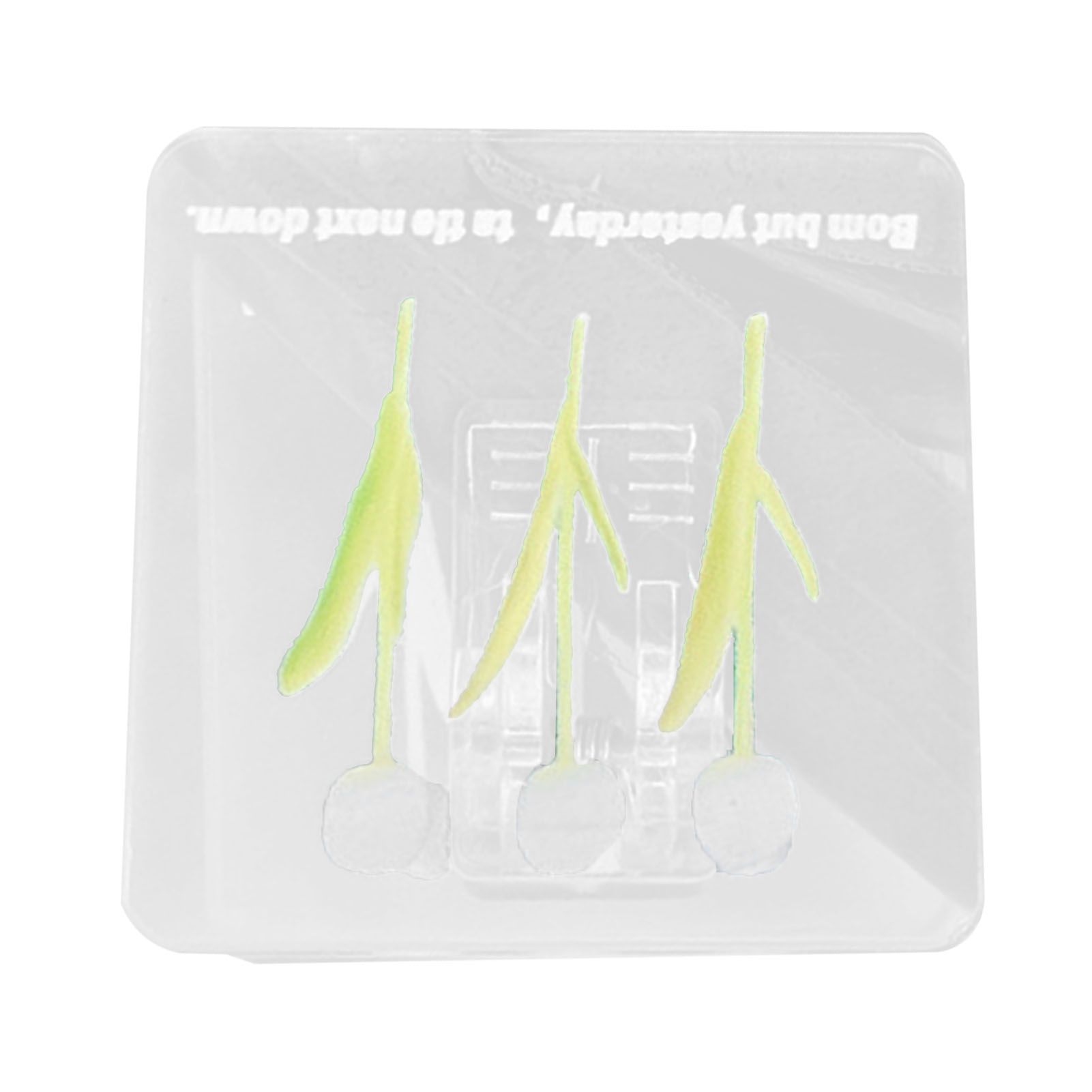 Double Sided Photo Clip Acrylic Tulip Pattern Multifunctional Transparent Paper Clamp for Organization Light White - Image 2