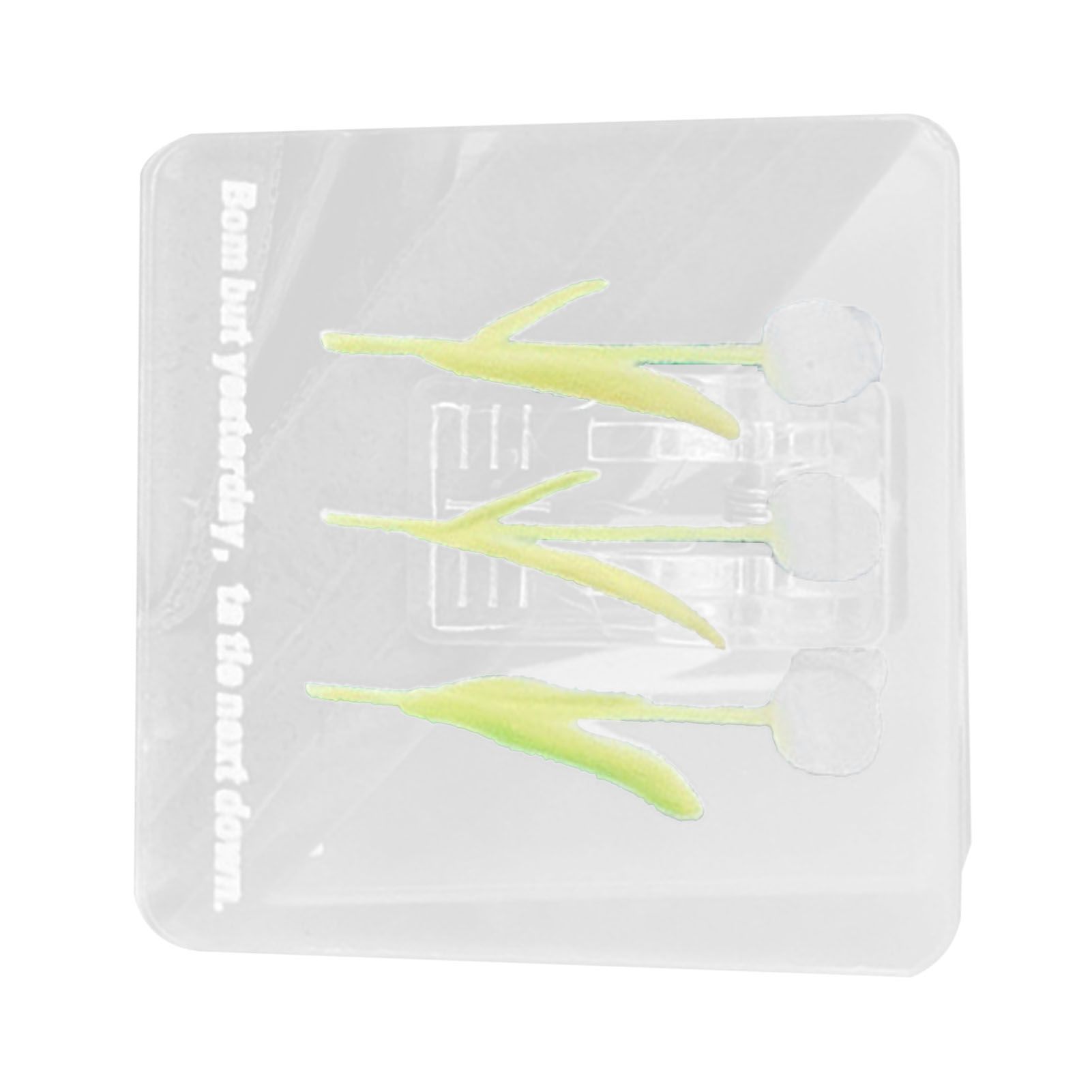 Double Sided Photo Clip Acrylic Tulip Pattern Multifunctional Transparent Paper Clamp for Organization Light White - Image 4