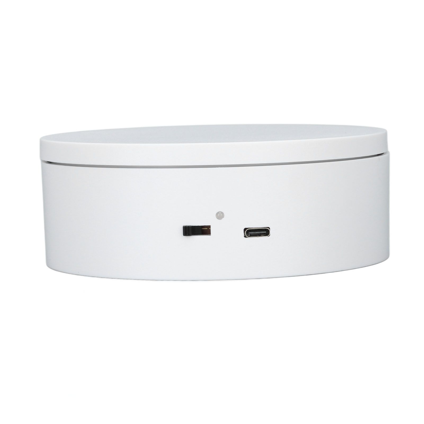 White Automatic 360° Rotating Display Turntable 3KG Load Bearing Electric Display Turntable Stand for Shop Diameter 13cm/5in - Image 4