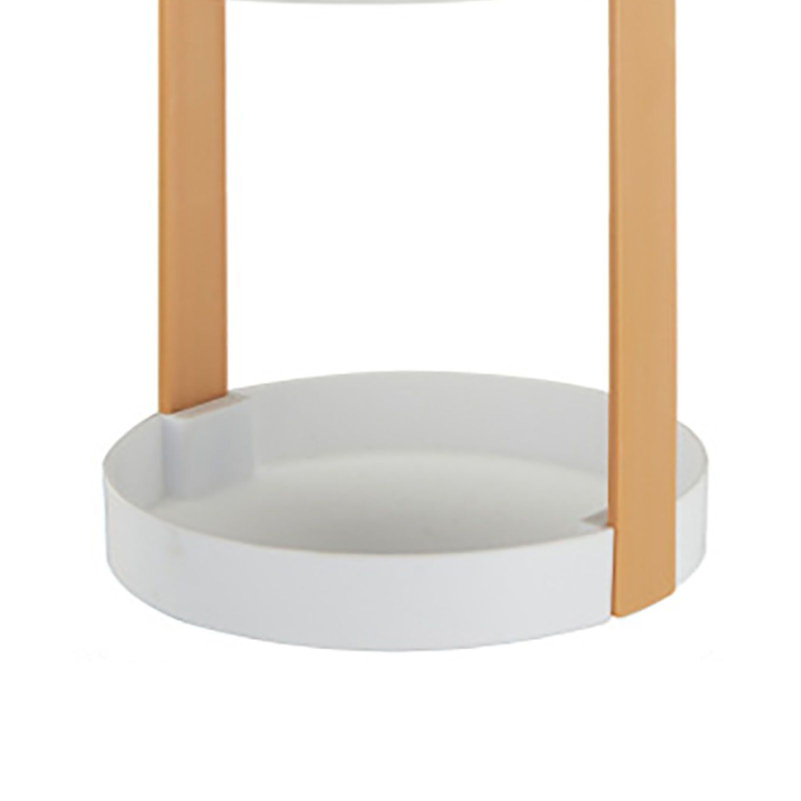 3 Layers Round Storage Rack Integral Handle 3 Layer Storage Round Stand for Bathroom Apricot - Image 8