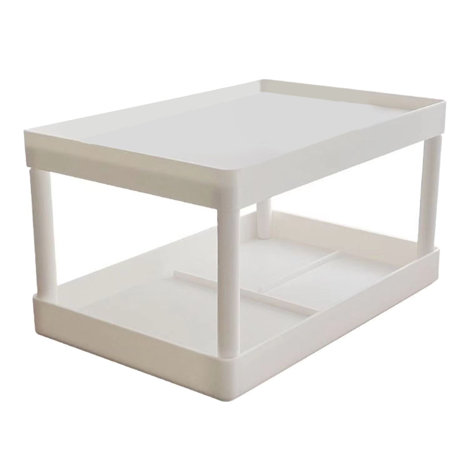 Makeup Stand 2 Layer Organizer Bedroom Office Student Dormitories Desktop Debris Storage Rack Small - Image 1