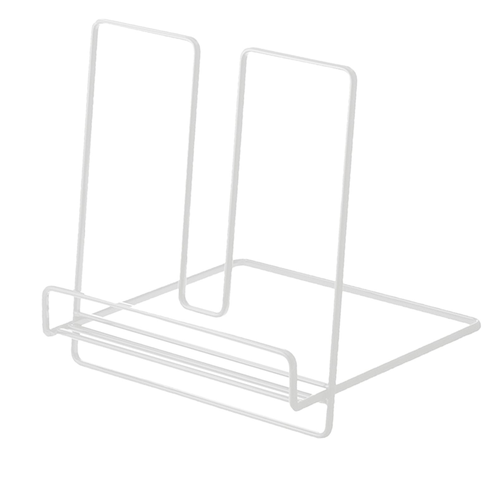 Foldable Iron Display Stand Multifunction Rust Prevention Simple Folding Book Stand for Kids White - Image 2