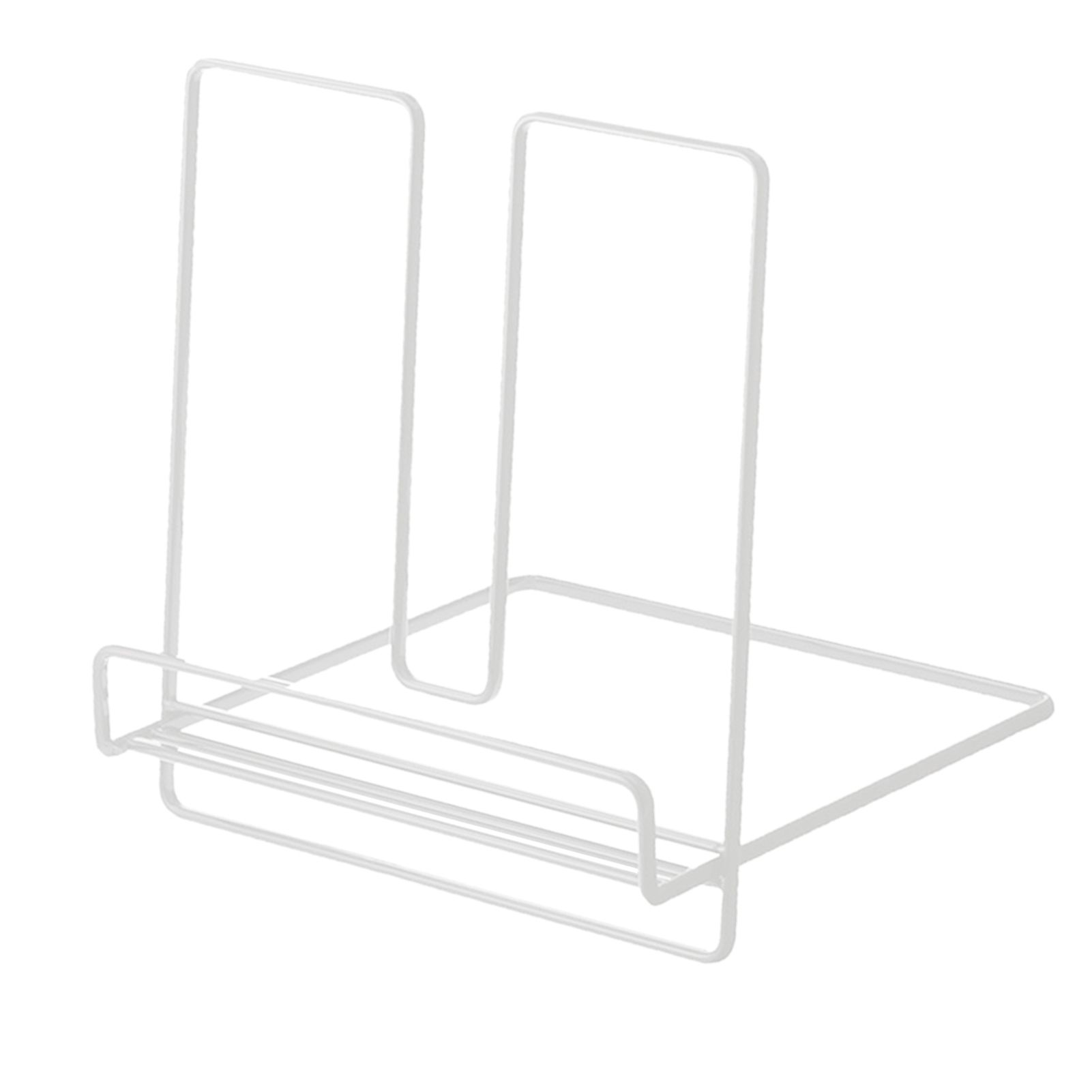 Foldable Iron Display Stand Multifunction Rust Prevention Simple Folding Book Stand for Kids White - Image 4