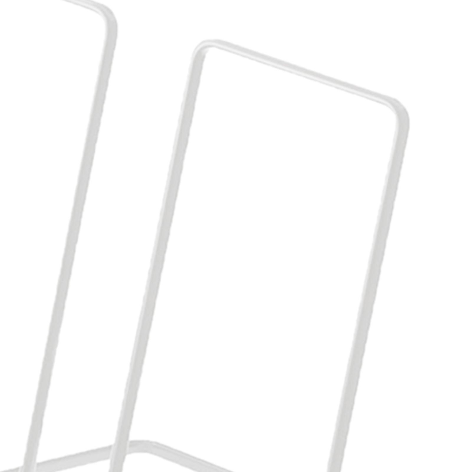 Foldable Iron Display Stand Multifunction Rust Prevention Simple Folding Book Stand for Kids White - Image 7