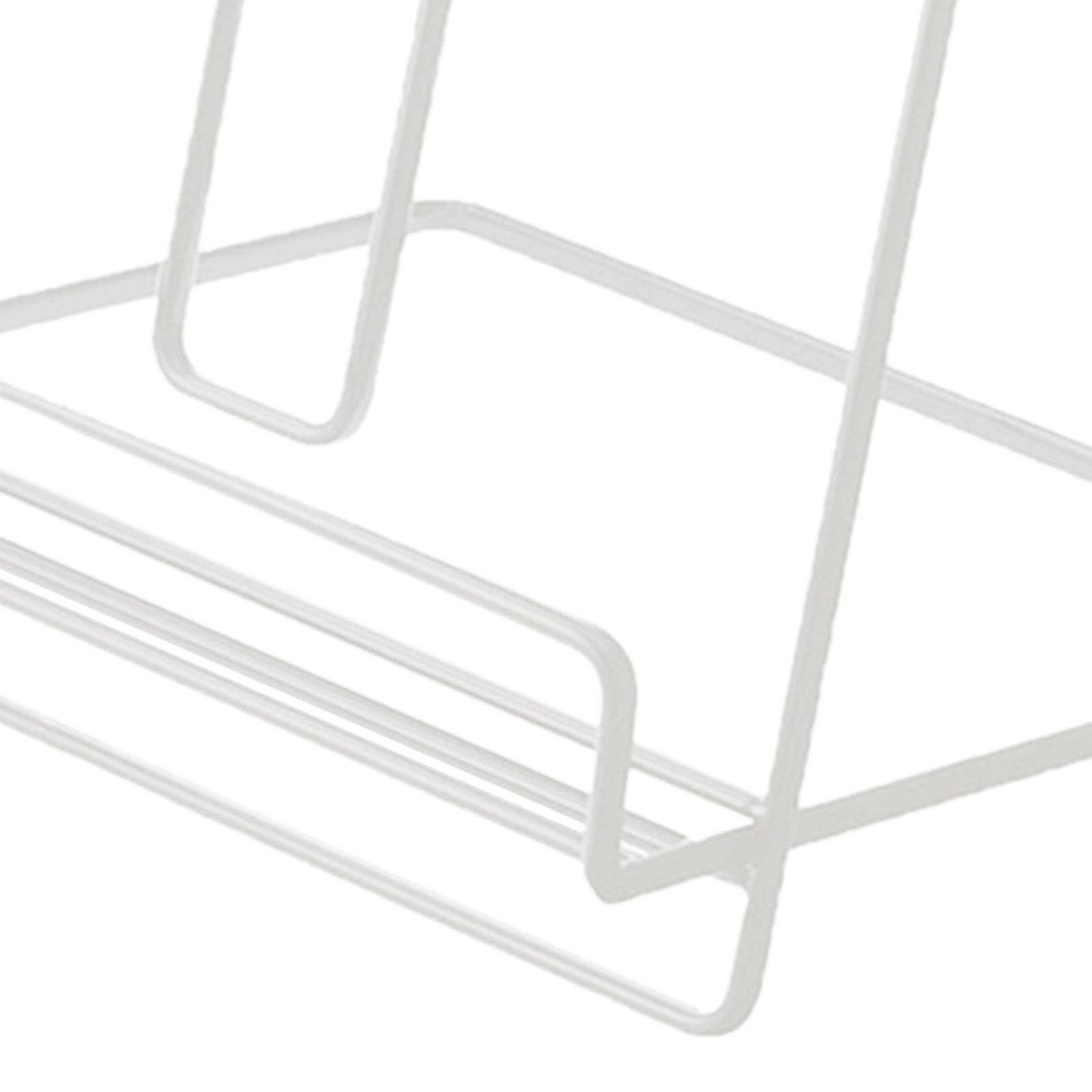 Foldable Iron Display Stand Multifunction Rust Prevention Simple Folding Book Stand for Kids White - Image 8