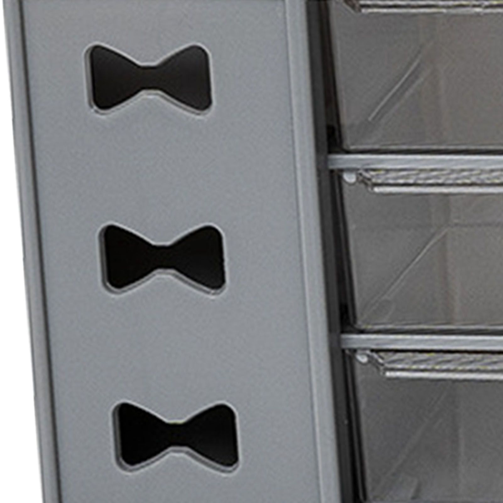 Pen Desk Shelf Dustproof 6 Drawers Pen Organization Storage Shelf for Students Office People Grey - Image 8
