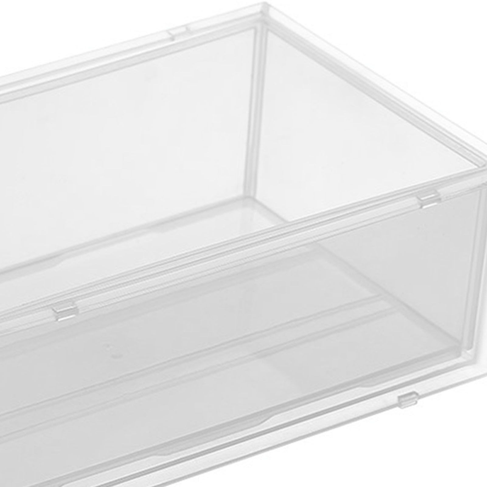 Desktop Storage Box Plastic Desk Makeup Organizer Stationery Supplies Storage Box with Drawer Transparent - Image 7