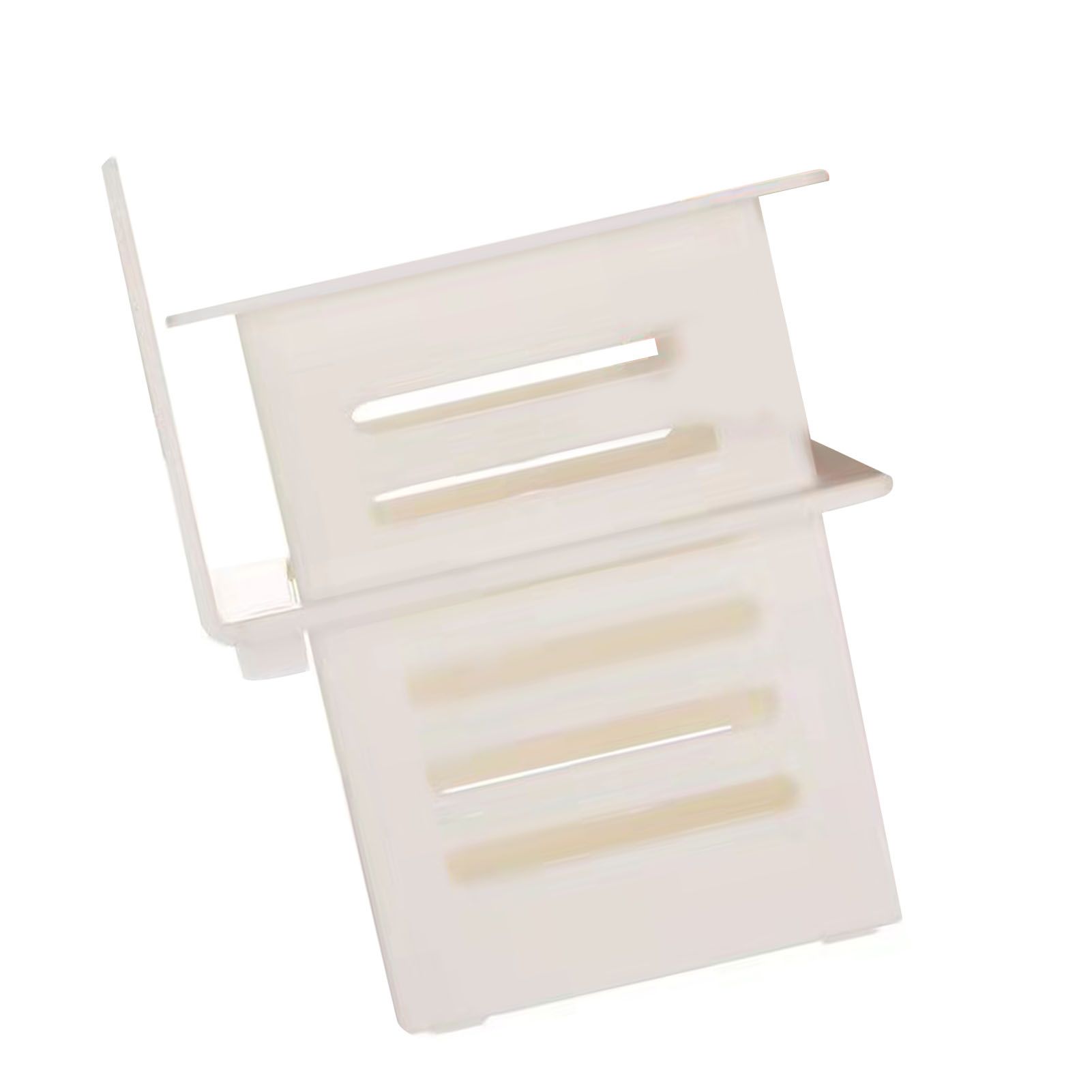 Bathroom Kitchen Draining Shelf Plastic Adhesive Waterproof Small Wall Chopsticks Basket Organizer White - Image 2