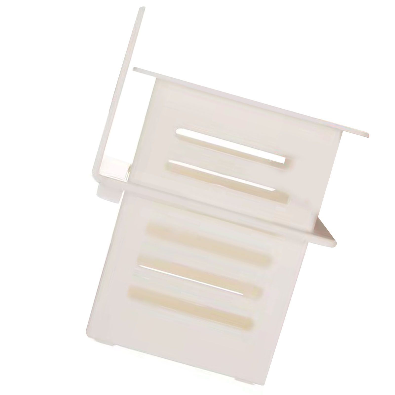 Bathroom Kitchen Draining Shelf Plastic Adhesive Waterproof Small Wall Chopsticks Basket Organizer White - Image 4