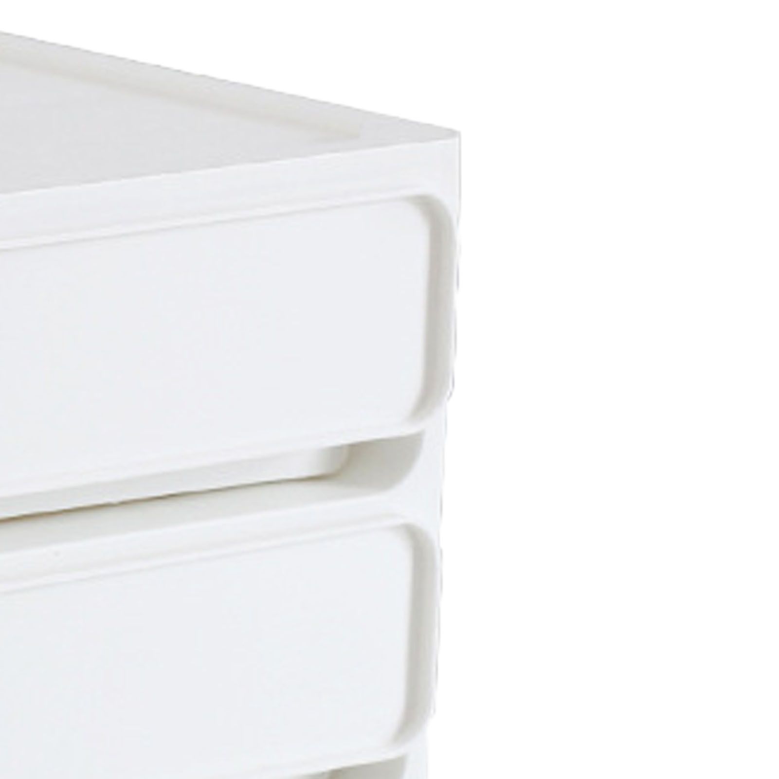 Storage Drawer Multi Layers Stackable Dustproof Desktop Storage Box Organizer for Student Dormitory Home Cosmetics 3 Layers White - Image 7