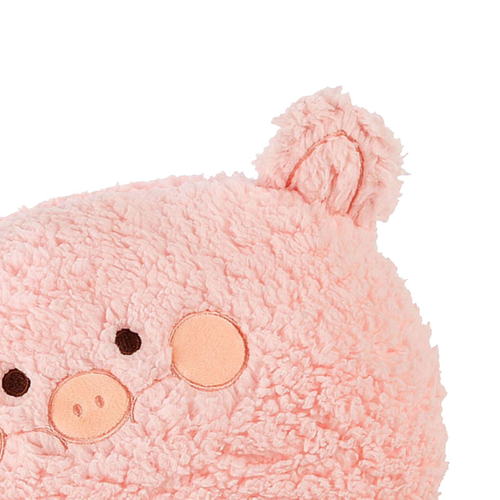 Hand Warm Plush Stuffed Pillow Cute Animal Decorative Soft Warm Hand Cushion for Home Bedroom Office Pink 11in - Image 7