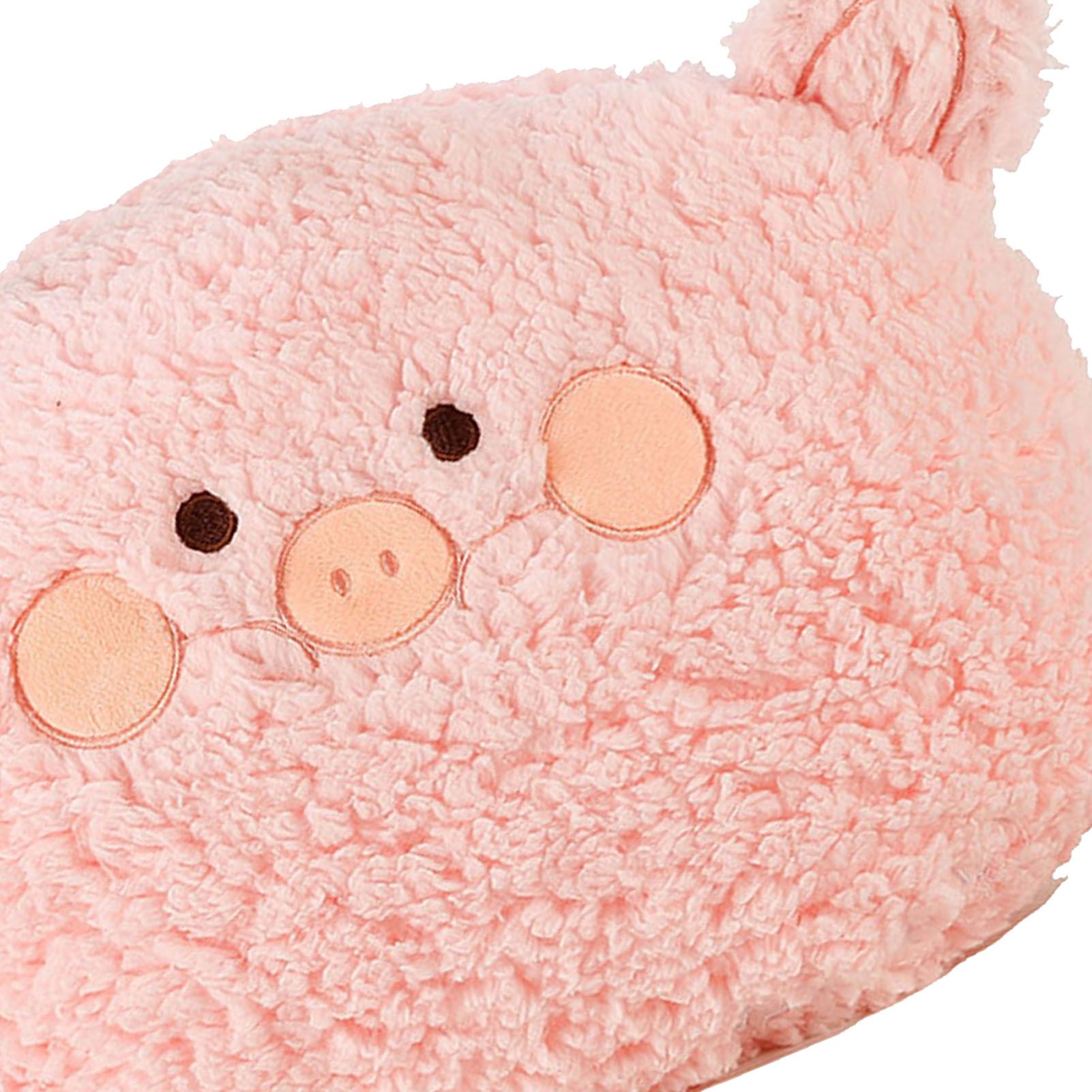 Hand Warm Plush Stuffed Pillow Cute Animal Decorative Soft Warm Hand Cushion for Home Bedroom Office Pink 11in - Image 8