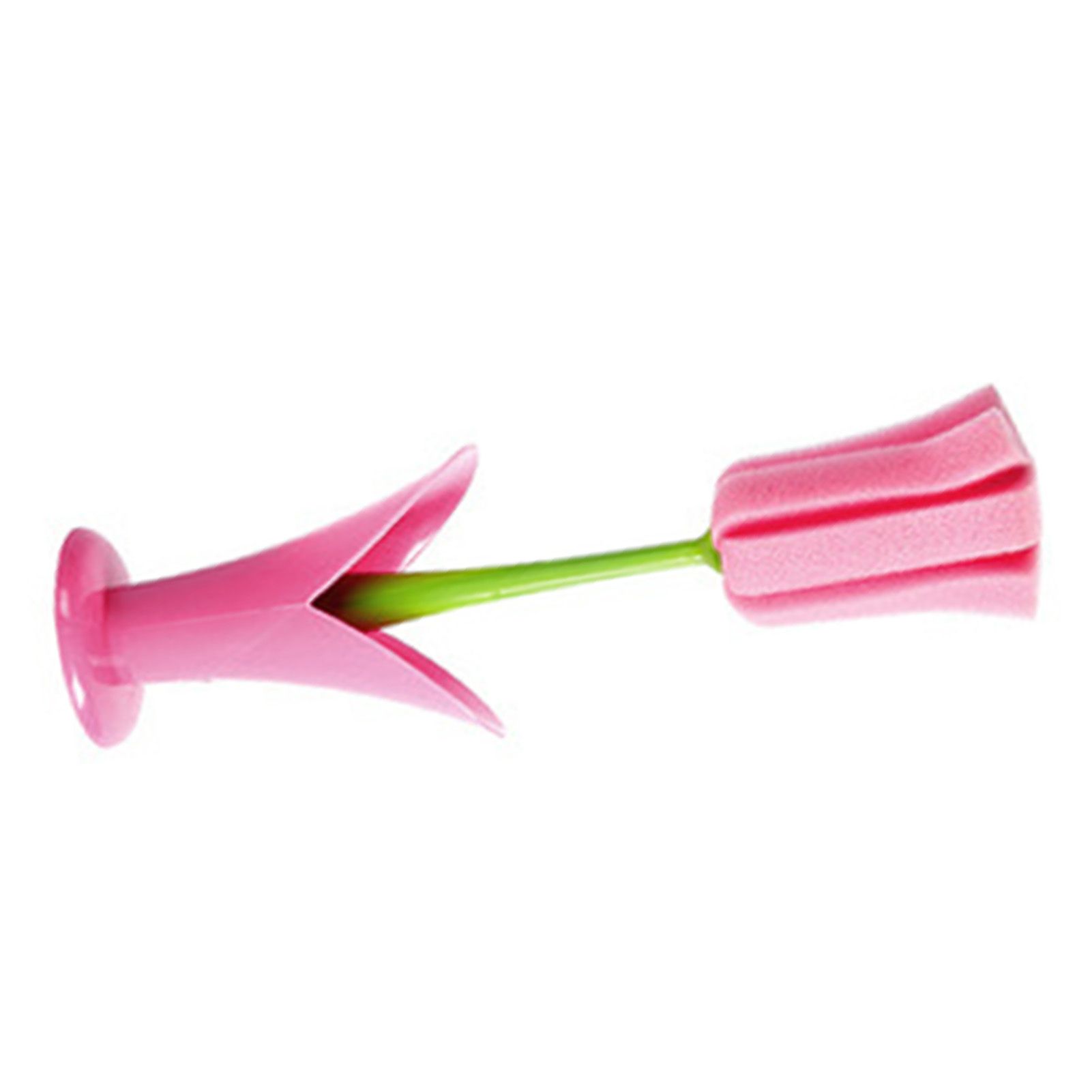 2PCS Sponge Cleaning Brush Long Handle Grip Cup Brush for Coffee Mugs Winebottle Baby Bottles Pink - Image 4