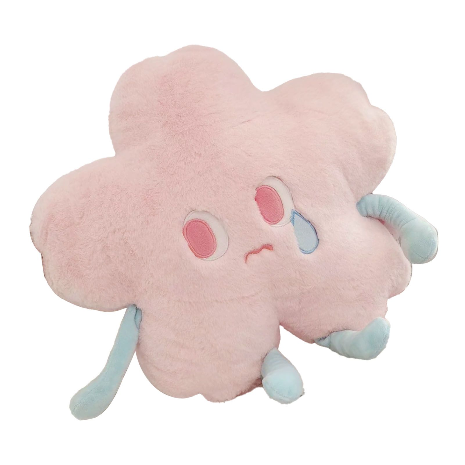 Flower Shape Plush Toy Crying Lively Stylish Stuffed Flower Toy for Living Room Balcony Office Pink 40 X 40cm - Image 2