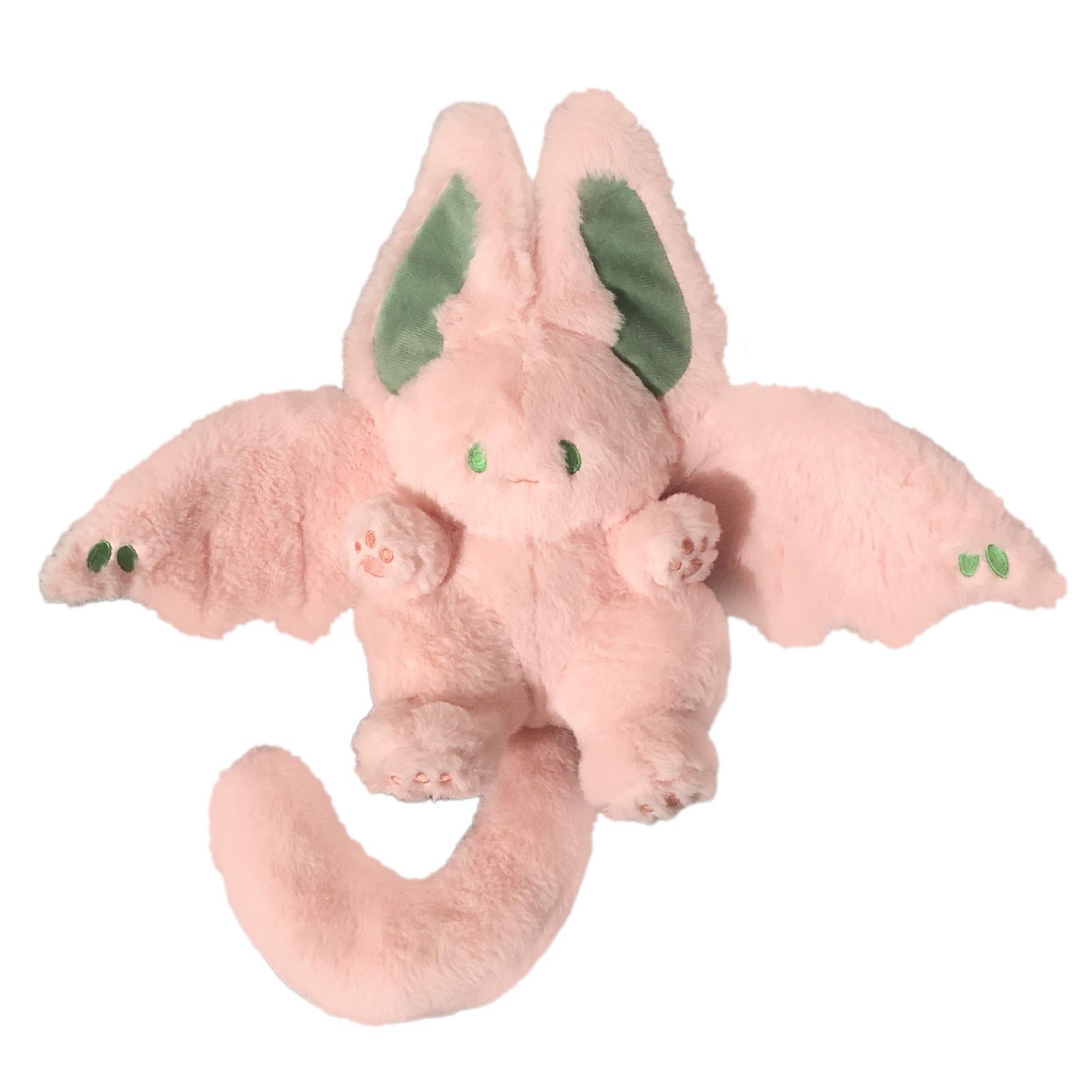 Plush Rabbit Doll Soft Cute PP Cotton Filling Wing Long Tail Design Stuffed Bunny Toy for Children Adults Pink - Image 1
