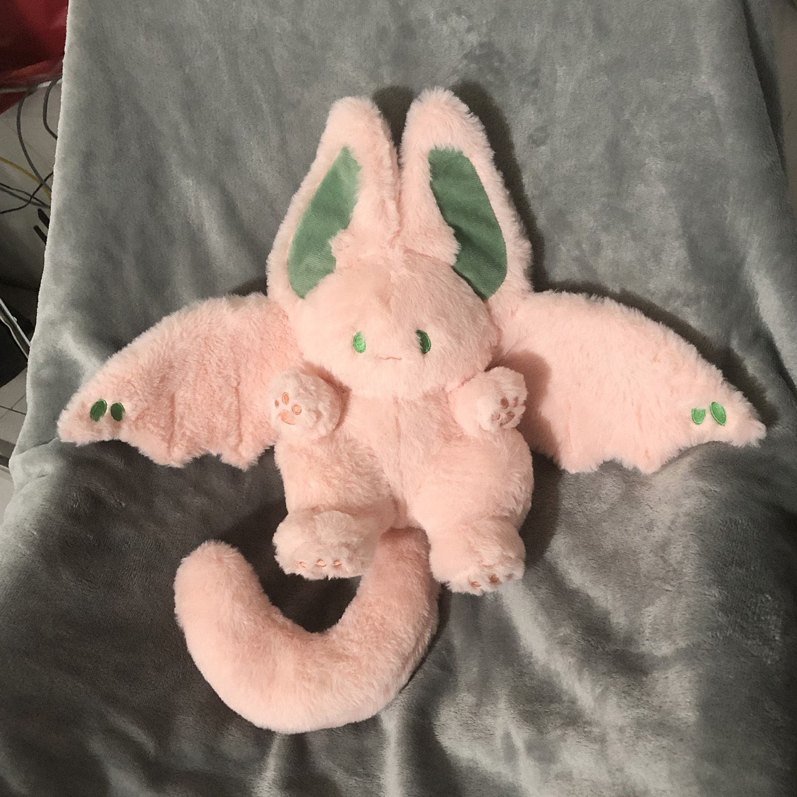 Plush Rabbit Doll Soft Cute PP Cotton Filling Wing Long Tail Design Stuffed Bunny Toy for Children Adults Pink - Image 5