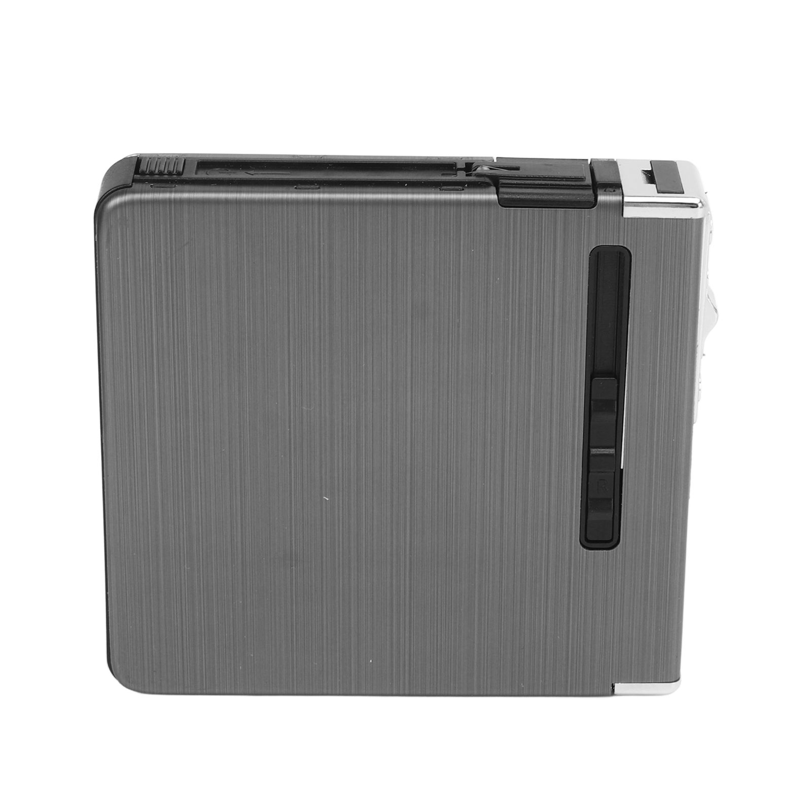 20 Regular Cigarettes Case Box USB Rechargeable Cigarette Case with Lighter for Men Women Ideal Gift for Smoker Black Wire Drawing - Image 8
