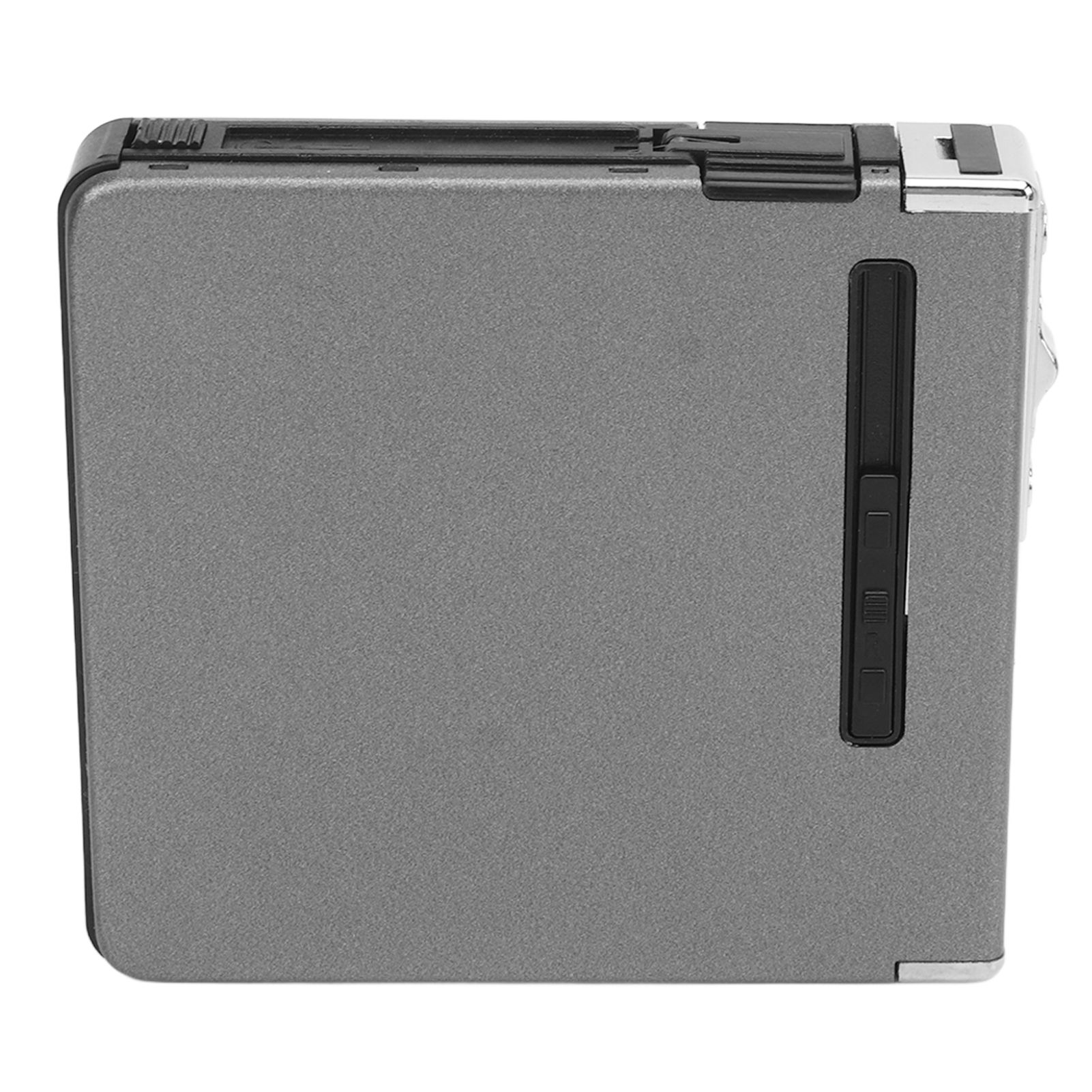 20 Regular Cigarettes Case Box USB Rechargeable Cigarette Case with Lighter for Men Women Ideal Gift for Smoker Gray Matte - Image 2