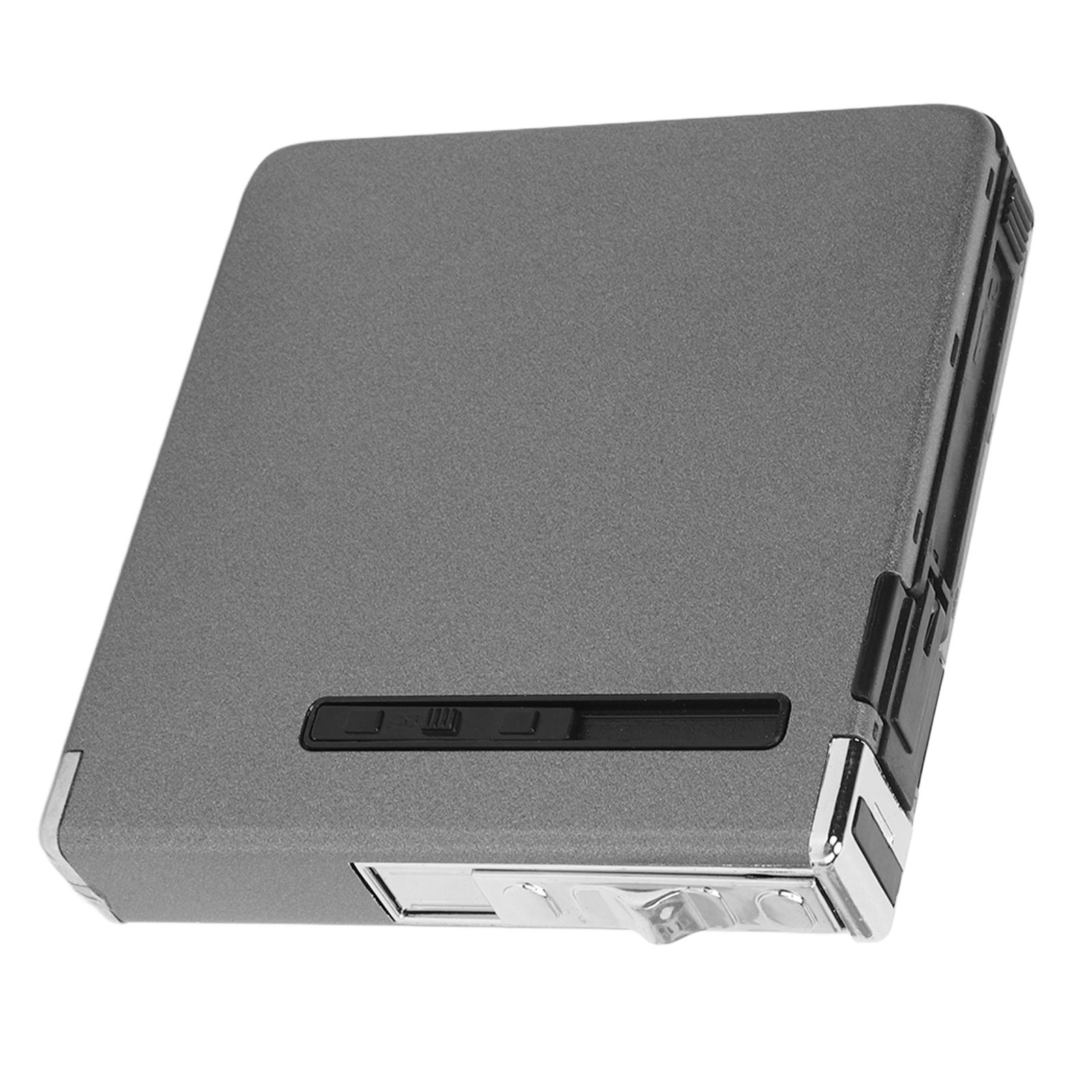 20 Regular Cigarettes Case Box USB Rechargeable Cigarette Case with Lighter for Men Women Ideal Gift for Smoker Gray Matte - Image 8