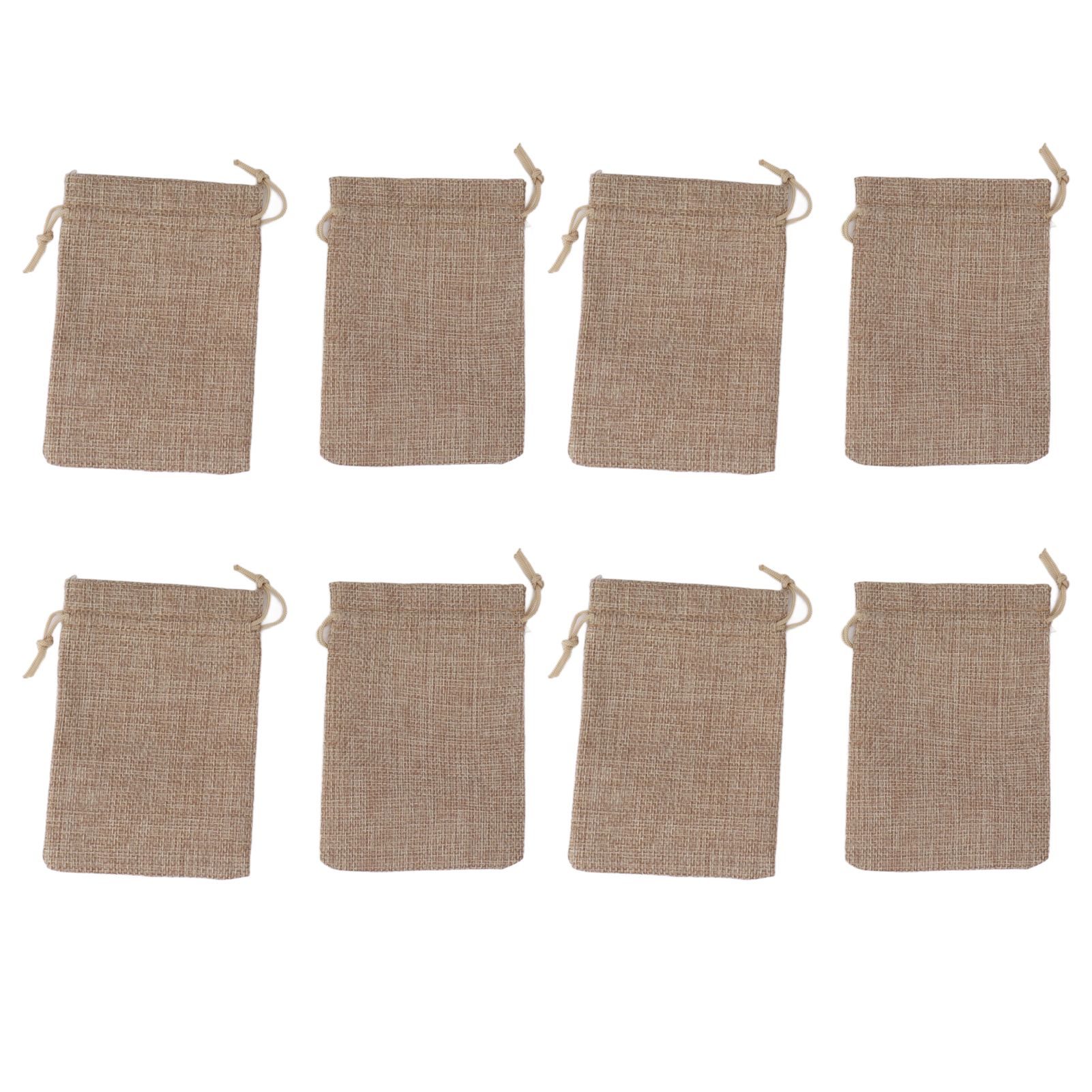 50PCS Burlap Gift Bags with Drawstring Linen Jewelry Pouches Wedding Hessian Jute Bags for Party DIY Craft - Image 5