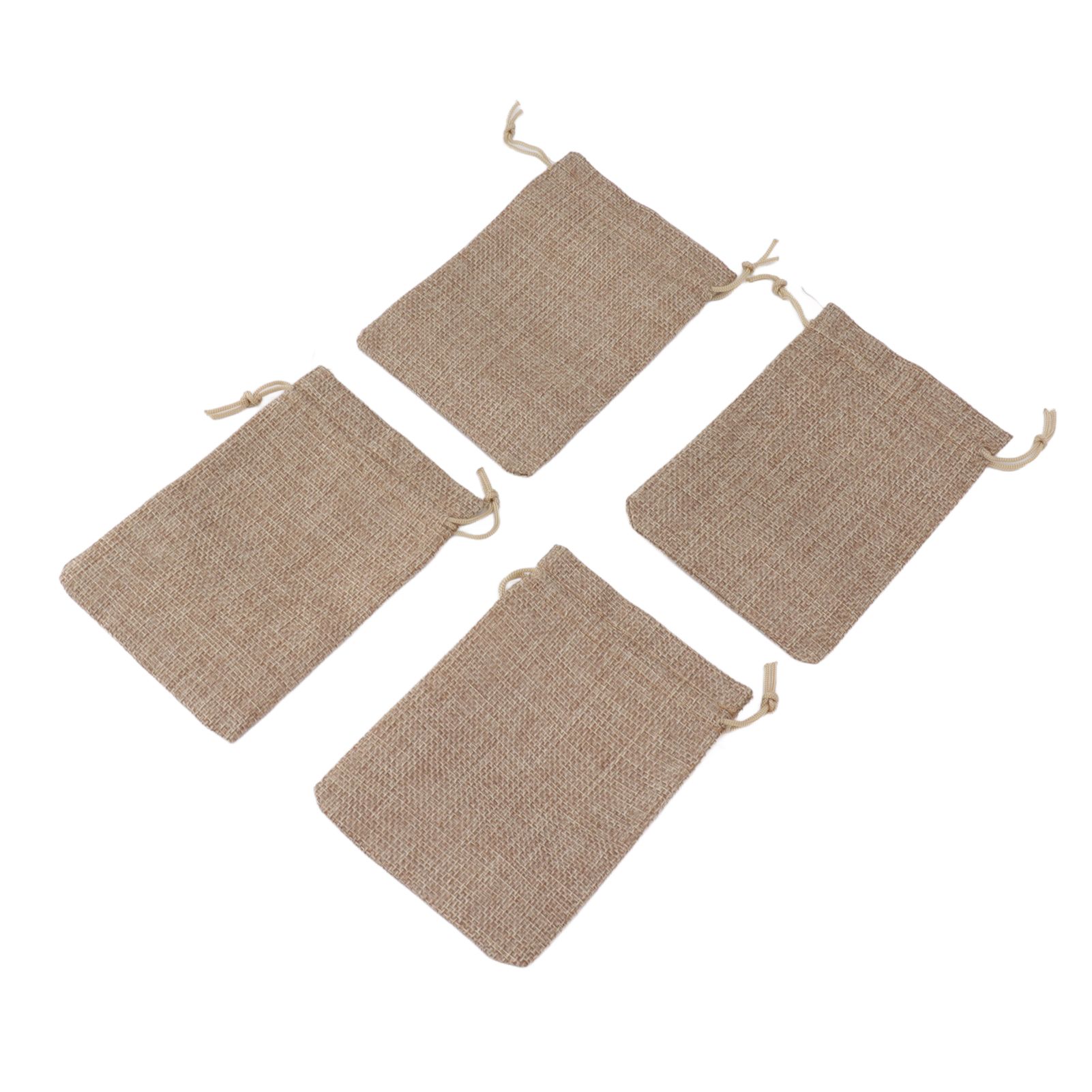50PCS Burlap Gift Bags with Drawstring Linen Jewelry Pouches Wedding Hessian Jute Bags for Party DIY Craft - Image 7