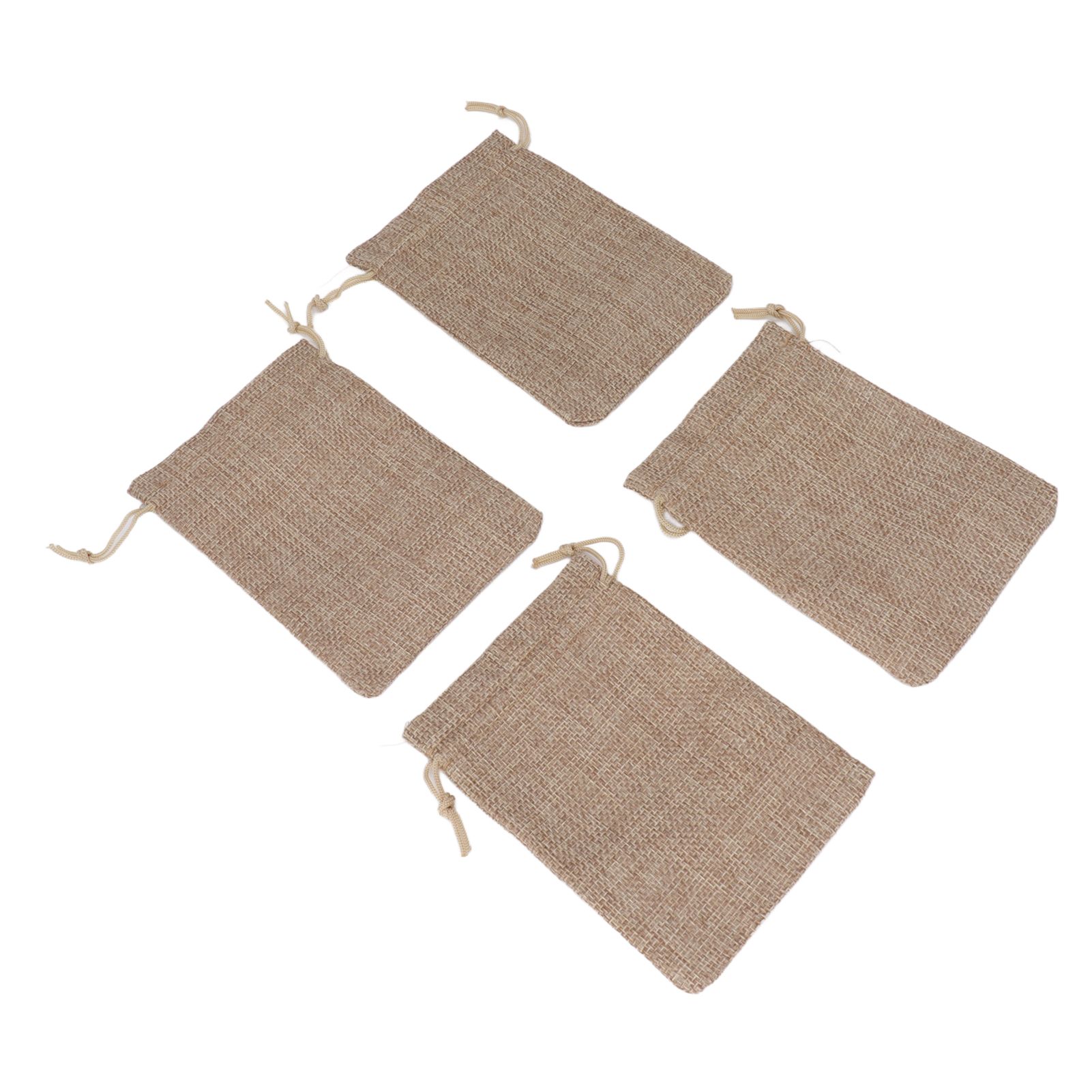 50PCS Burlap Gift Bags with Drawstring Linen Jewelry Pouches Wedding Hessian Jute Bags for Party DIY Craft - Image 8