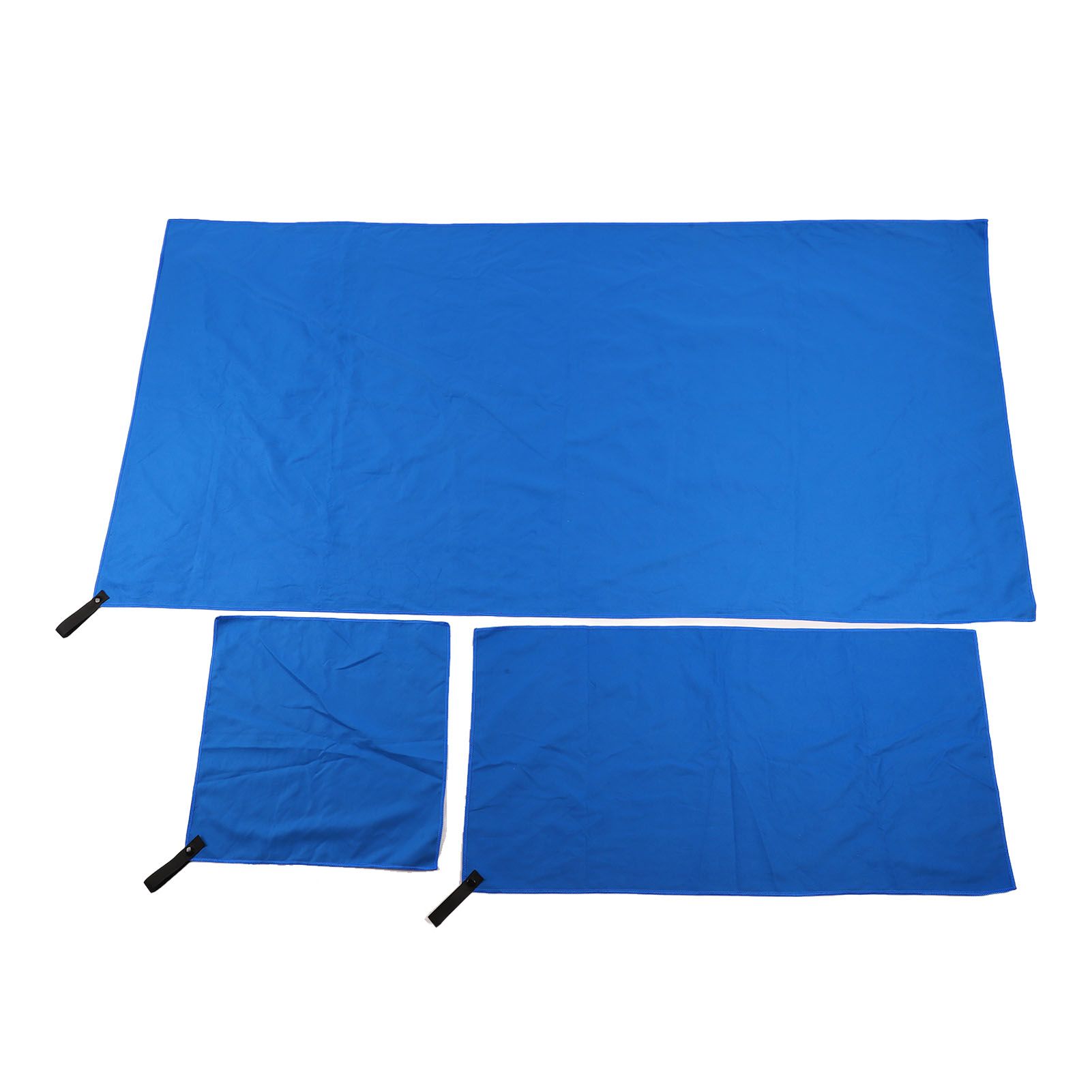 3Pcs Beach Towel Quick Dry Soft Blue Portability Breathable Skin Friendly for Gym Sports Outdoor - Image 3