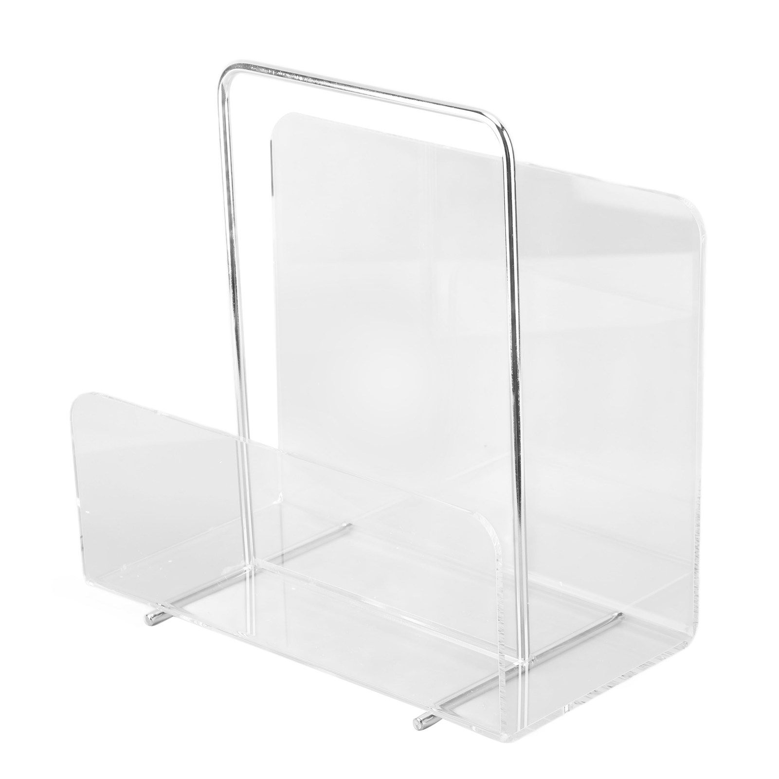 Acrylic Magazine Rack Transparent Acrylic File Book Holder for Office Organization Storage Decoration Reception - Image 1