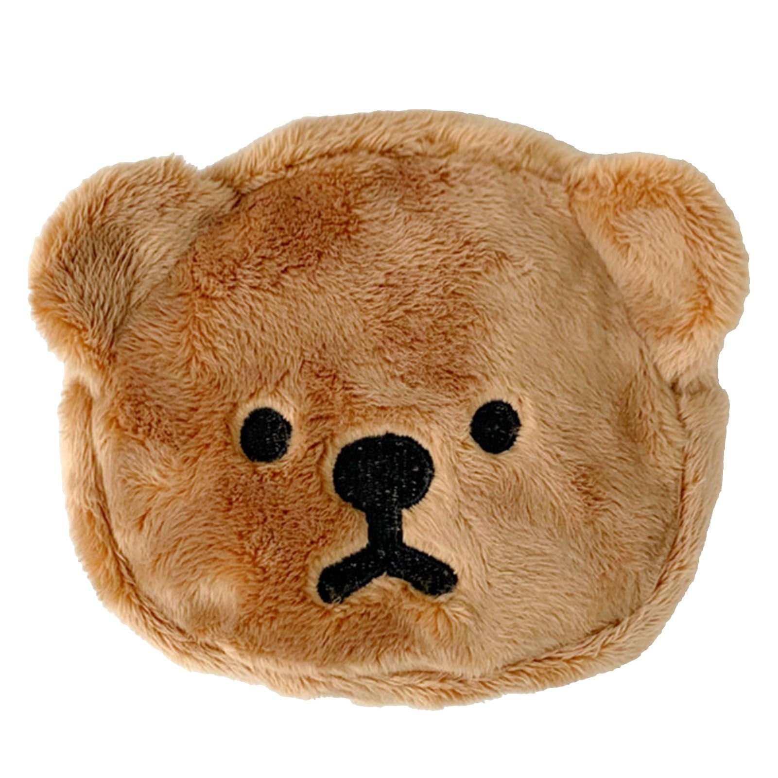 Cartoon Coin Purse Bear Shape Cute Portable Plush Mini Change Purse for Shopping Student Coffee - Image 1