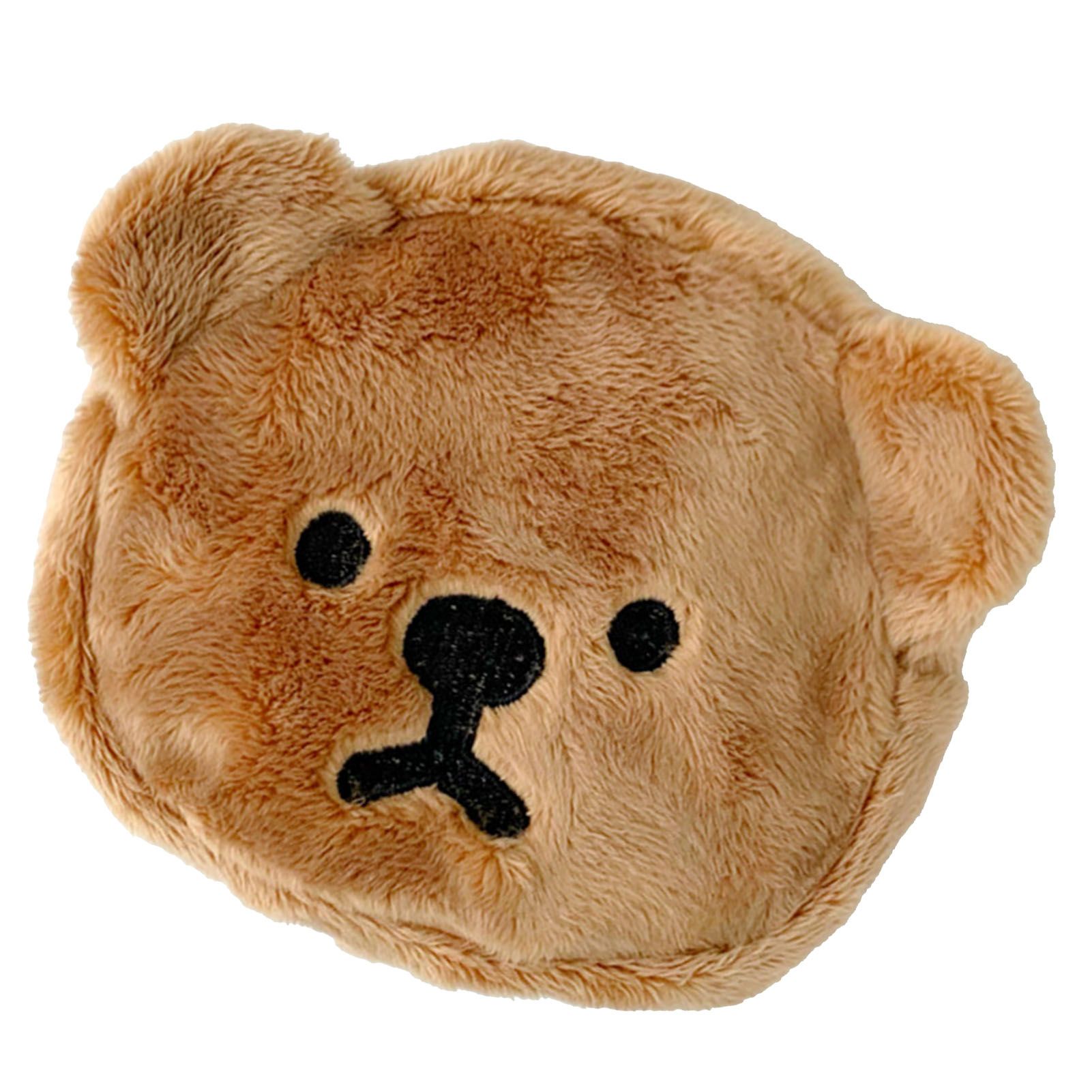 Cartoon Coin Purse Bear Shape Cute Portable Plush Mini Change Purse for Shopping Student Coffee - Image 2