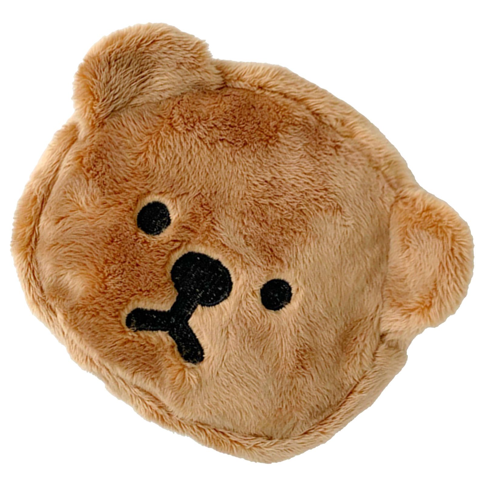 Cartoon Coin Purse Bear Shape Cute Portable Plush Mini Change Purse for Shopping Student Coffee - Image 3