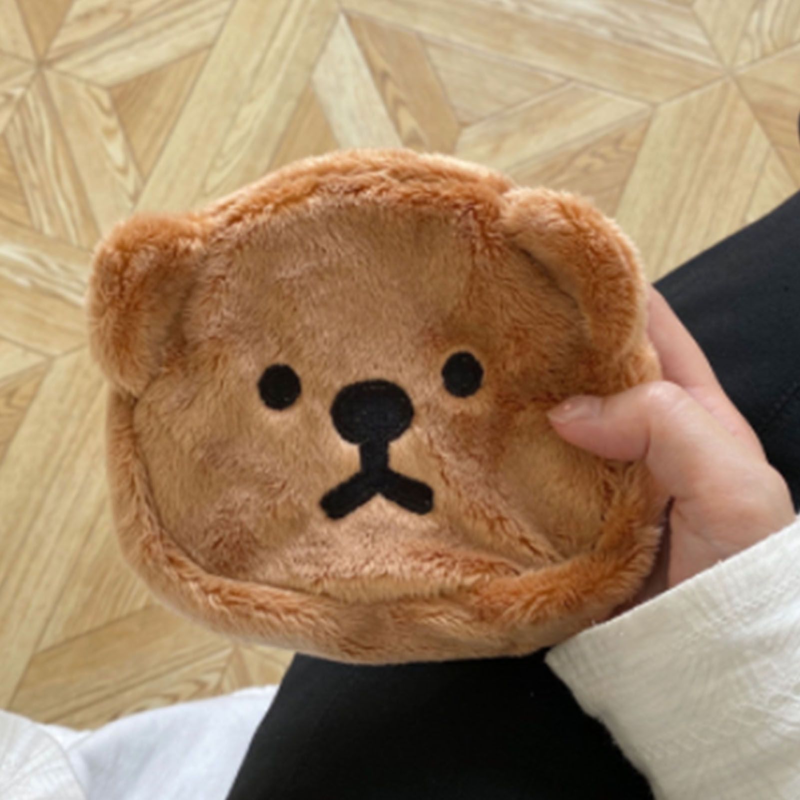 Cartoon Coin Purse Bear Shape Cute Portable Plush Mini Change Purse for Shopping Student Coffee - Image 6