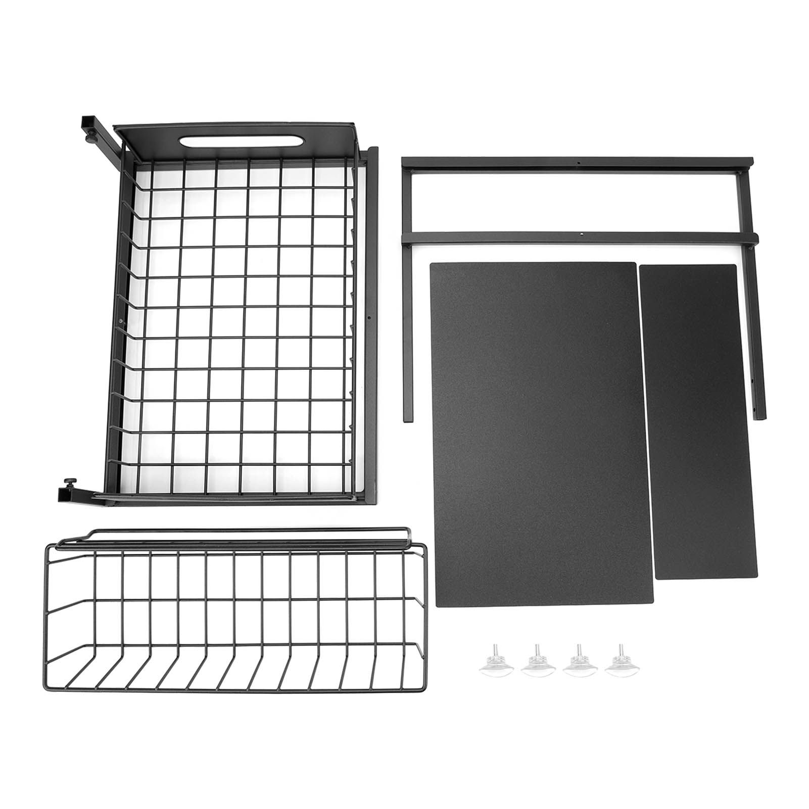 Under Sink Organizers and Storage Sliding Cabinet Basket Organizer 2 Tier Under Bathroom Storage Rack for Bathroom Kitchen Black - Image 1