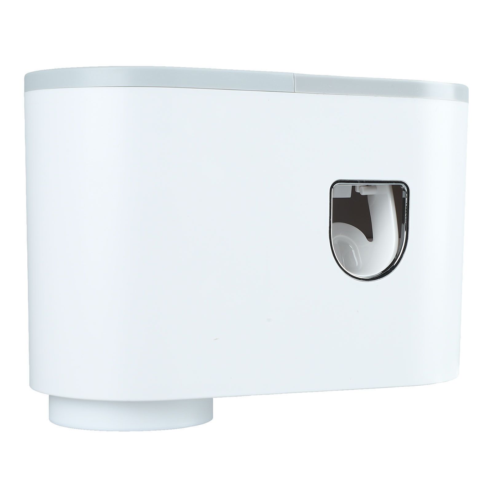 Wall Toothbrush Holder Top Storage Tray Adhesive Wall Mounted Toothbrush Rack with Toothpaste Dispenser for Bathroom - Image 3