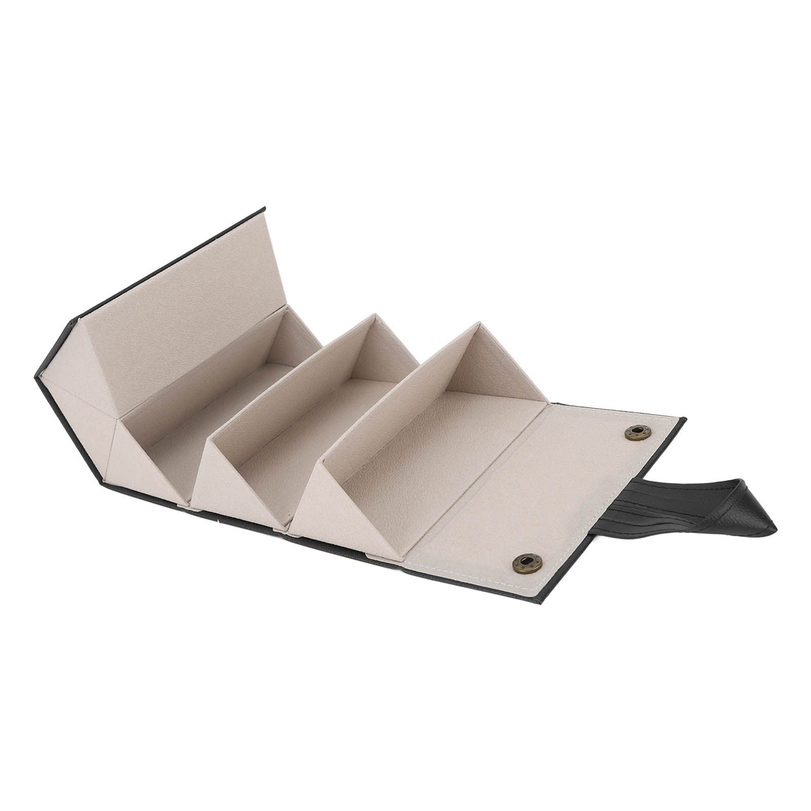 Sunglasses Storage Box Stylish Lightweight Multiple Compartments Portable Glasses Case for Home Travel Black - Image 8