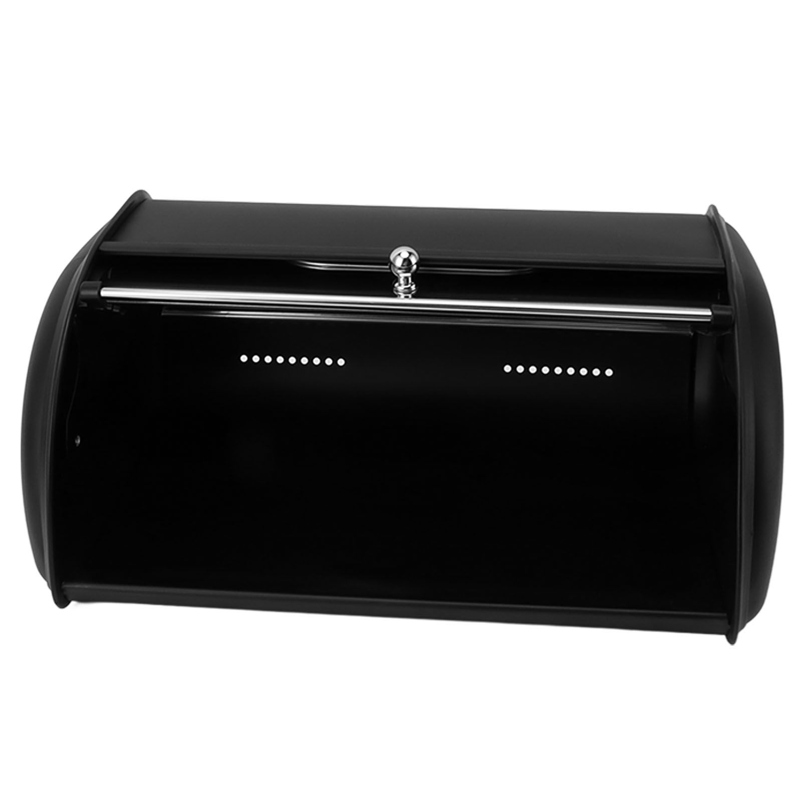 Bread Bin Bread Box Bread Holder Storage Container With Small Window for Kitchen Countertop Black - Image 5