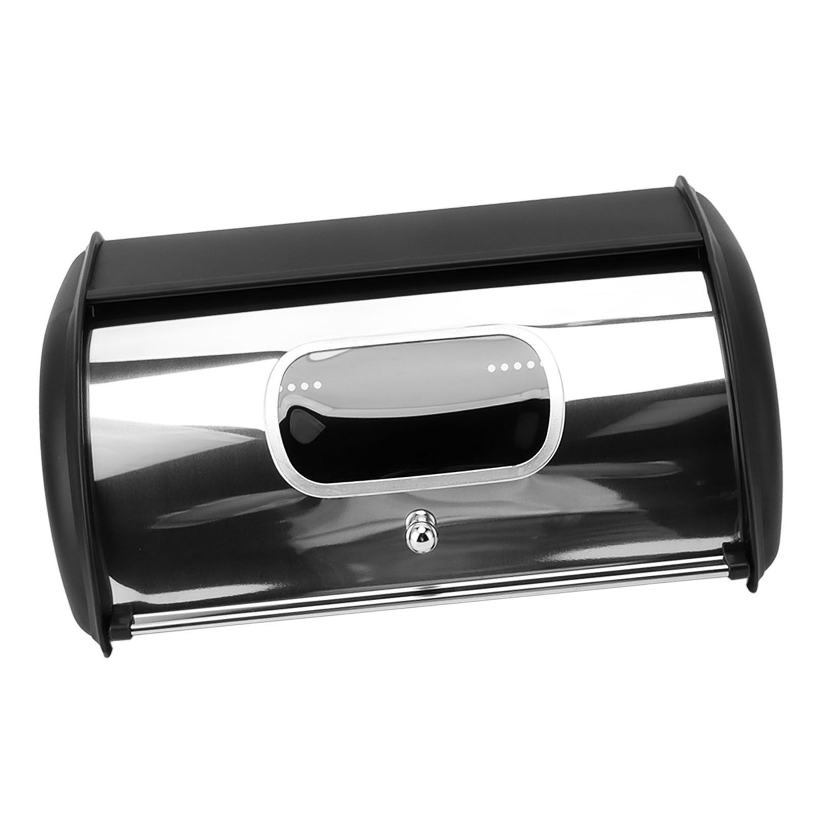 Bread Bin Bread Box Bread Holder Storage Container With Small Window for Kitchen Countertop Black - Image 8