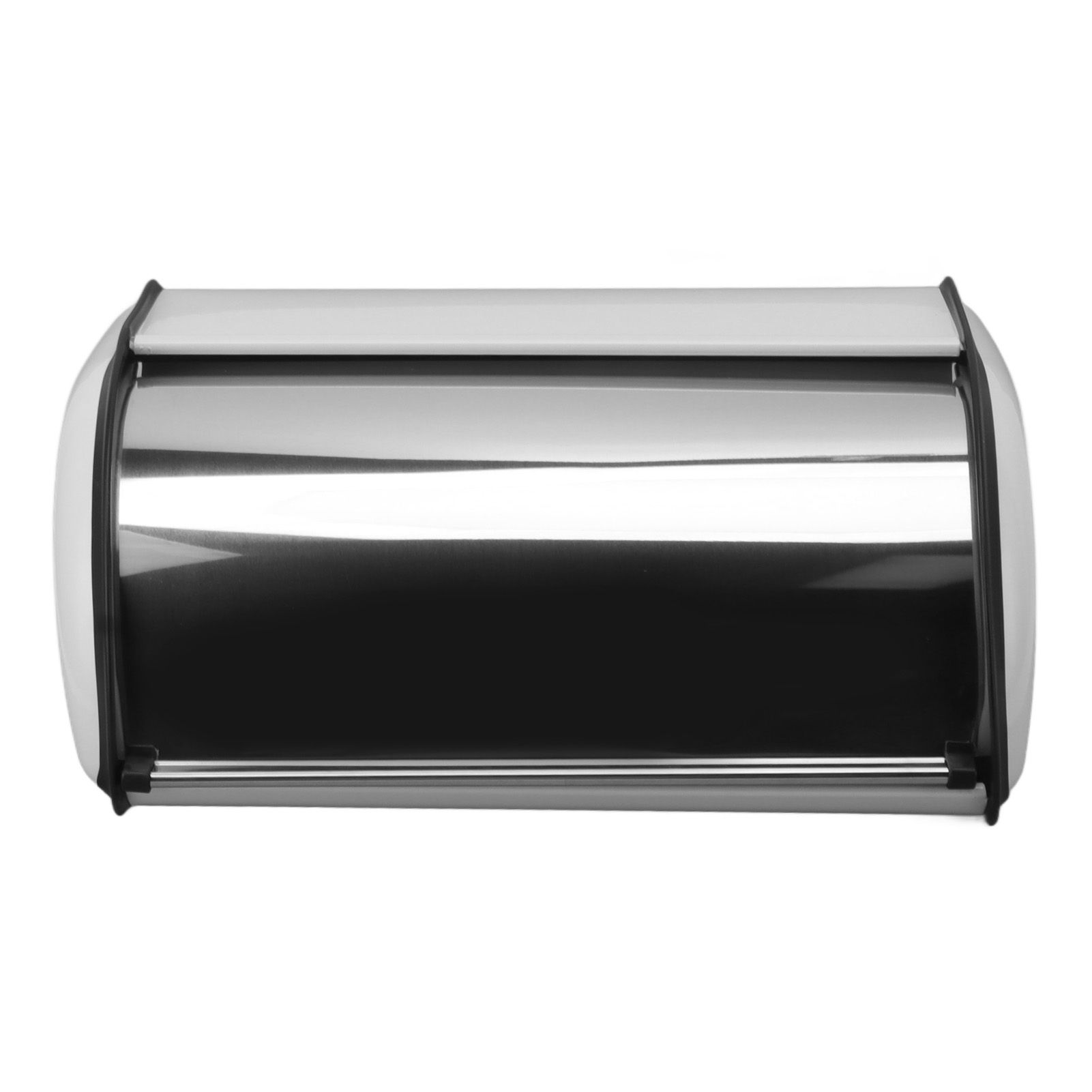 Iron Bread Bin Durable Bread Storage Container Mirror Polished Bread Bin Storage Case for Home Shop Office White - Image 1