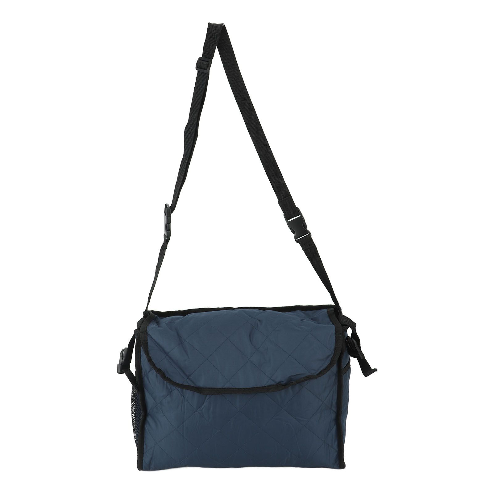 Wheelchair Bag Large Capacity Foldable One Shoulder Storage Hanging Bag for Walkers Rollators Navy Blue - Image 1