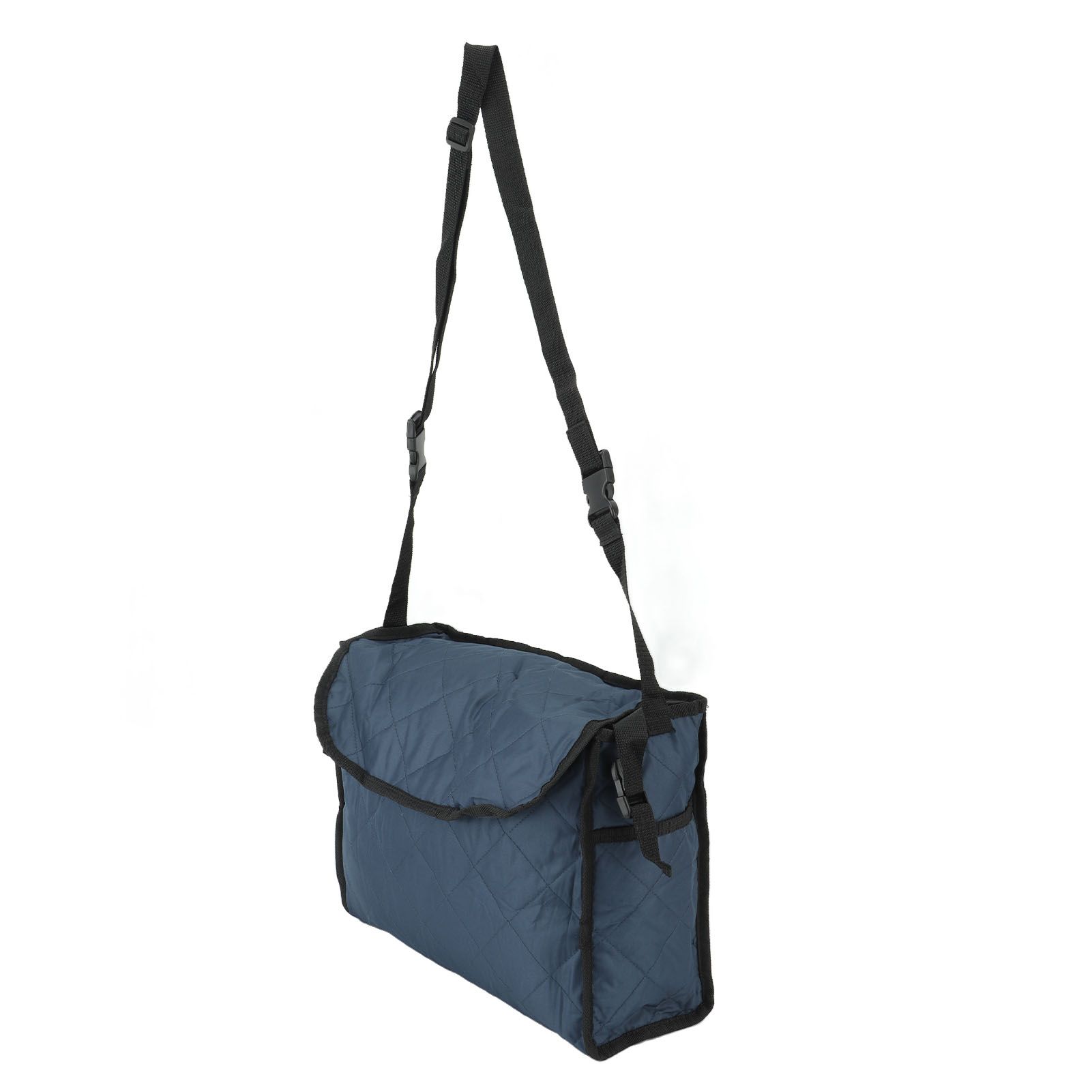Wheelchair Bag Large Capacity Foldable One Shoulder Storage Hanging Bag for Walkers Rollators Navy Blue - Image 2