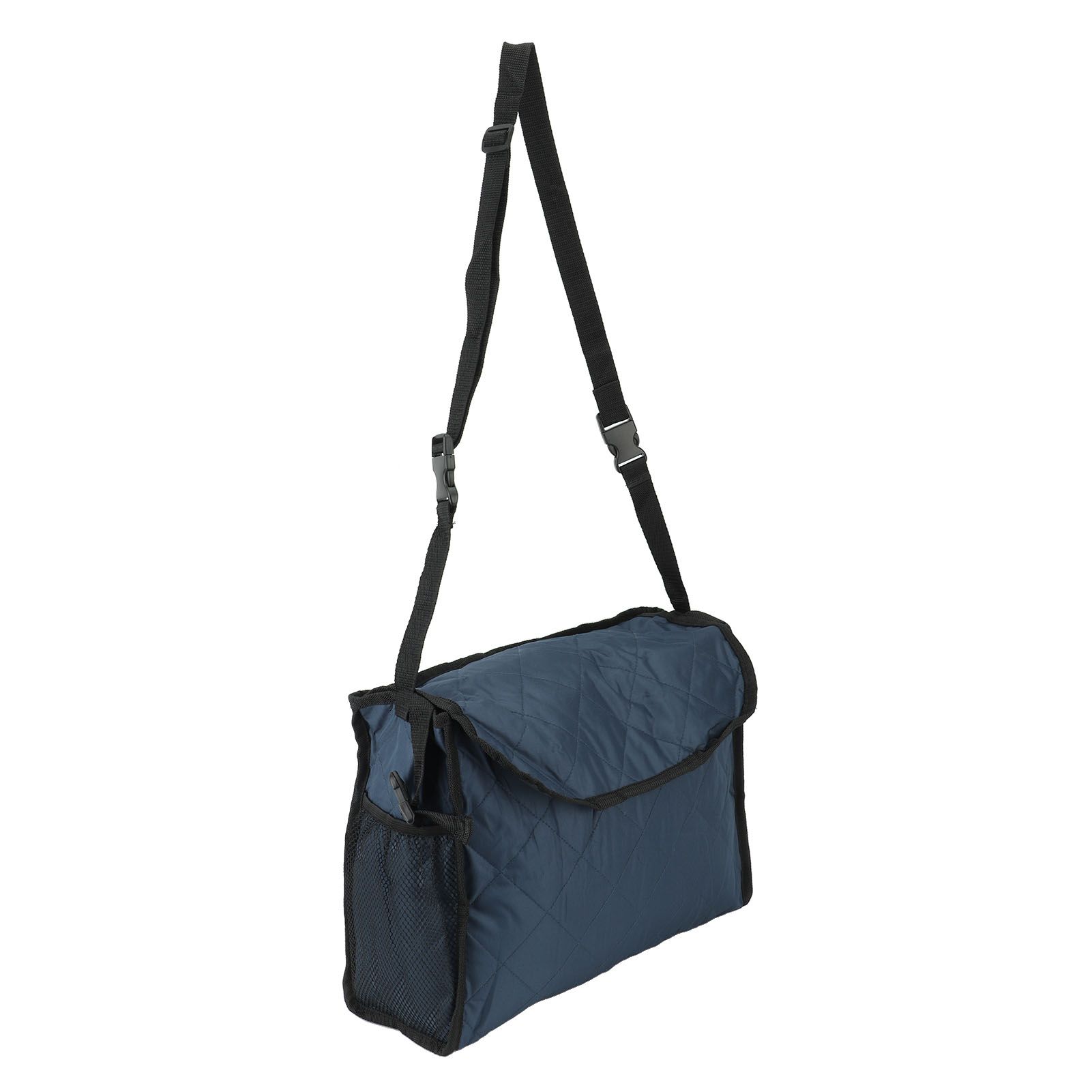 Wheelchair Bag Large Capacity Foldable One Shoulder Storage Hanging Bag for Walkers Rollators Navy Blue - Image 3