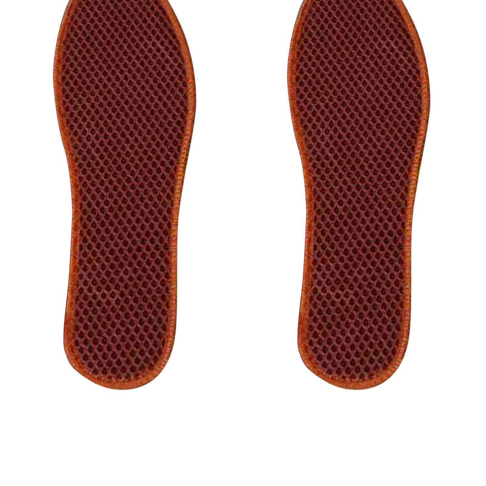 Bamboo Charcoal Deodorant Mesh Insoles Breathable Absorb Sweat Shoe Pads for Men Women Khaki 41 - Image 8