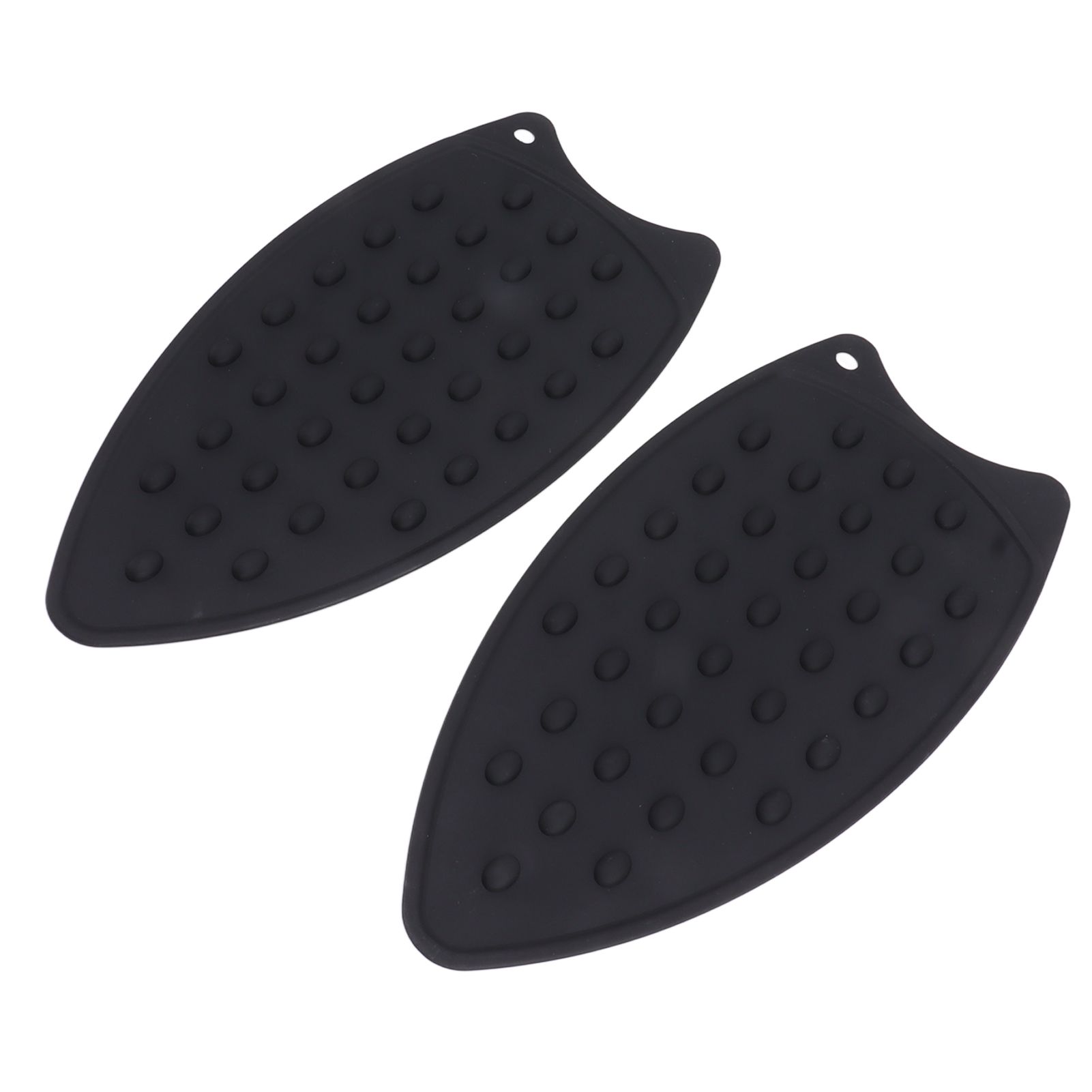 2Pcs Silicone Iron Rest Pad Durable Impact Resistant Heat Resistant Iron Mat for Ironing Boards Irons Black - Image 5