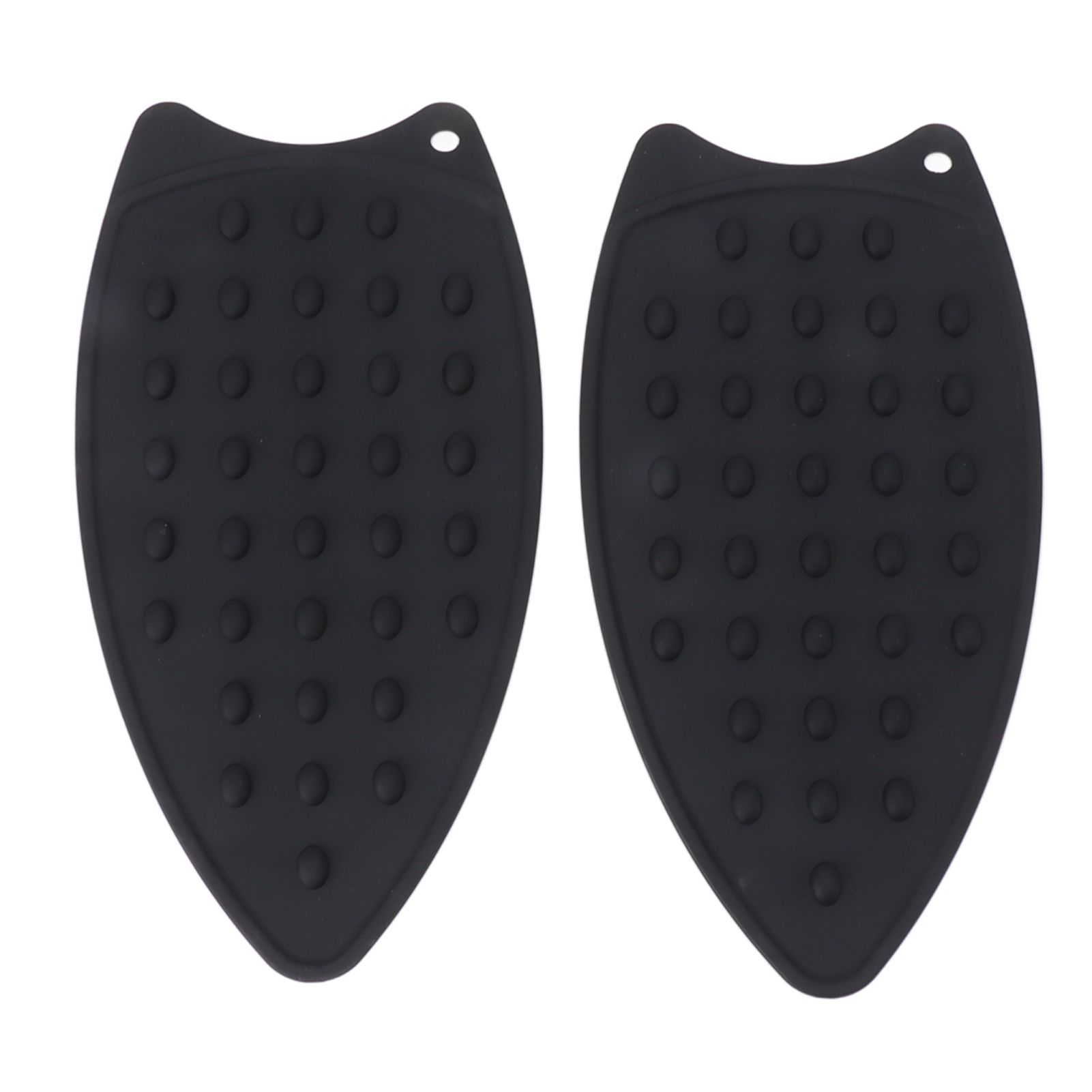 2Pcs Silicone Iron Rest Pad Durable Impact Resistant Heat Resistant Iron Mat for Ironing Boards Irons Black - Image 7