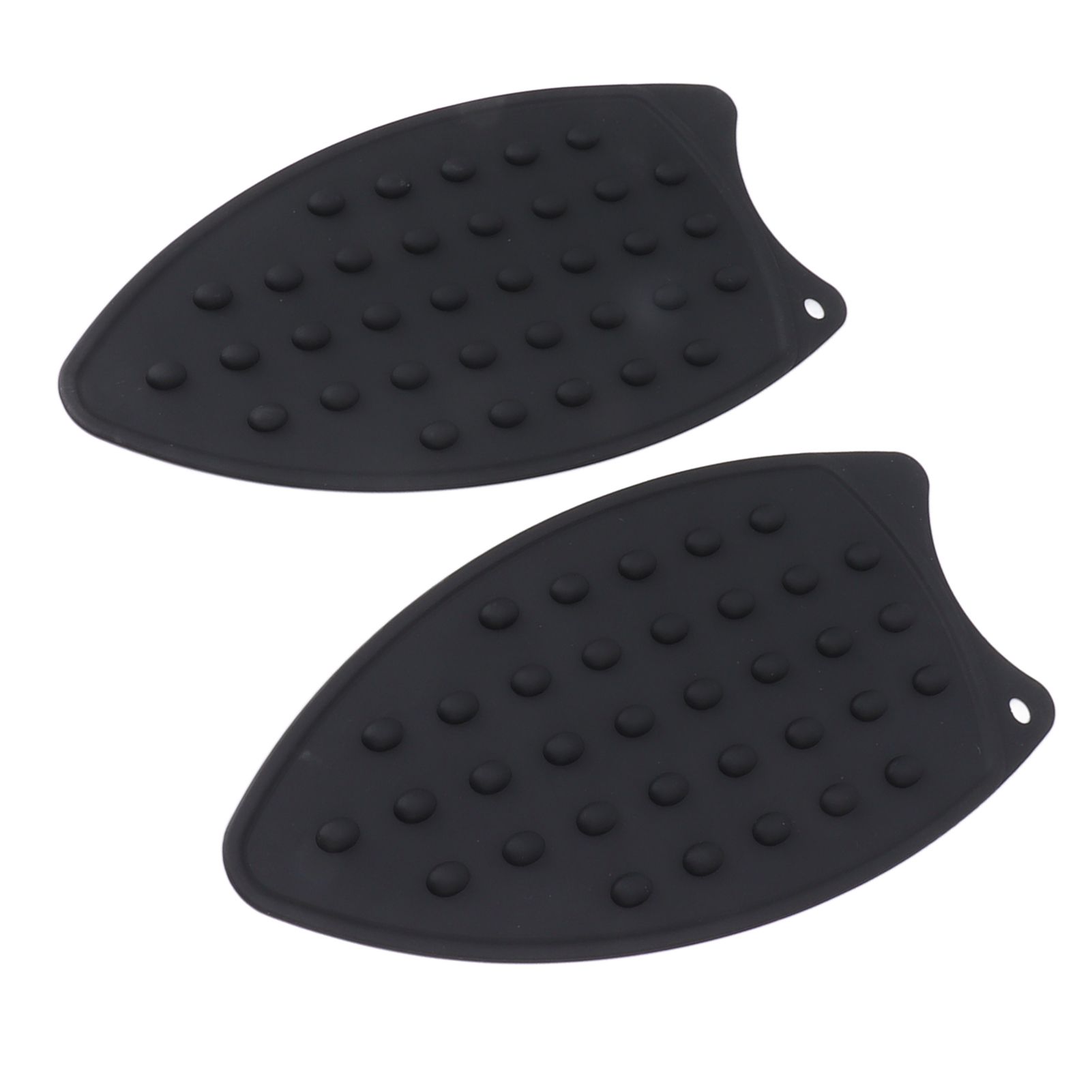 2Pcs Silicone Iron Rest Pad Durable Impact Resistant Heat Resistant Iron Mat for Ironing Boards Irons Black - Image 8