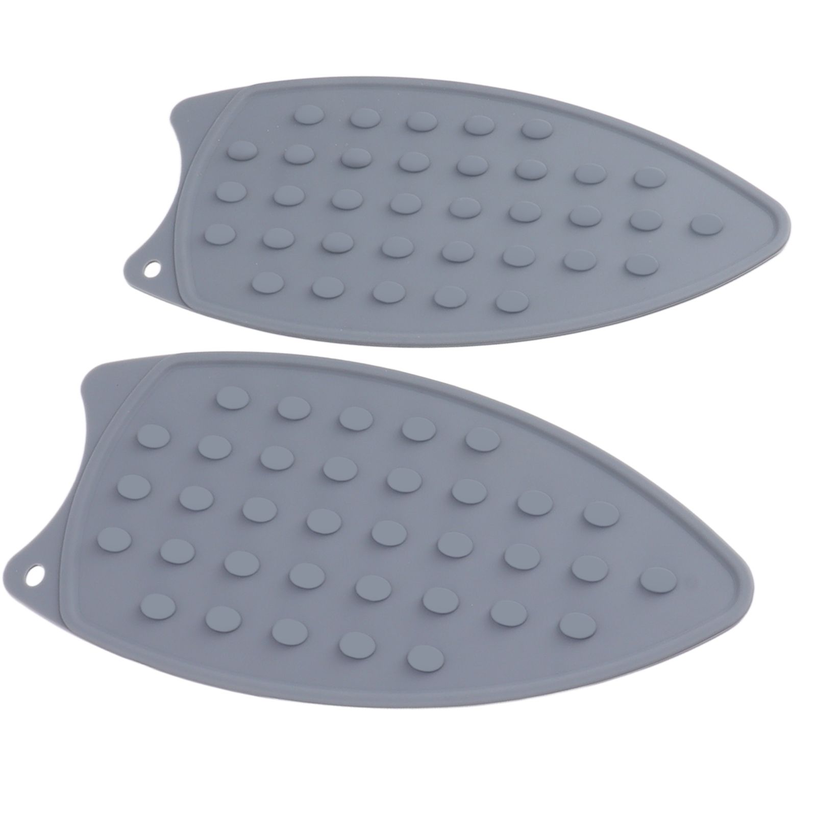 2Pcs Silicone Iron Rest Pad Durable Impact Resistant Heat Resistant Iron Mat for Ironing Boards Irons Gray - Image 4